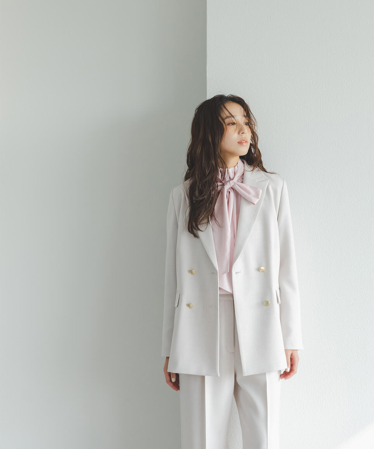 ダブルブレスト SETUP ボクシージャケット