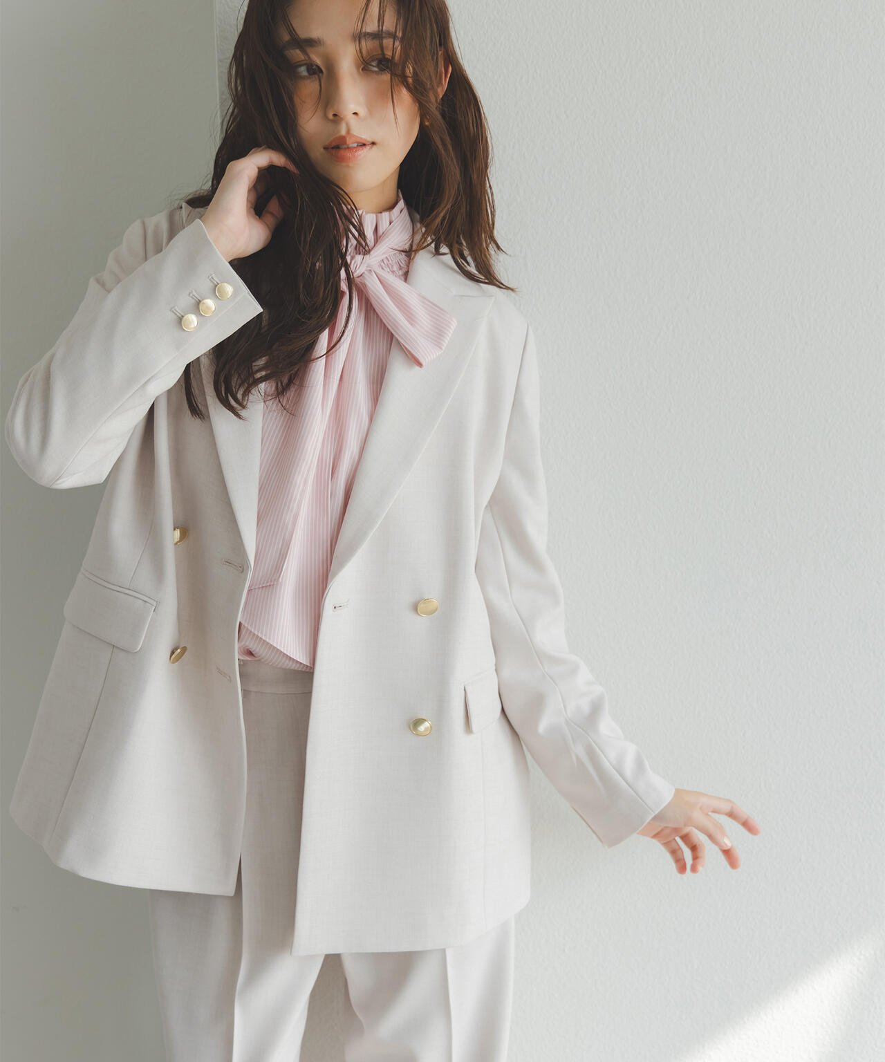 ダブルブレスト SETUP ボクシージャケット