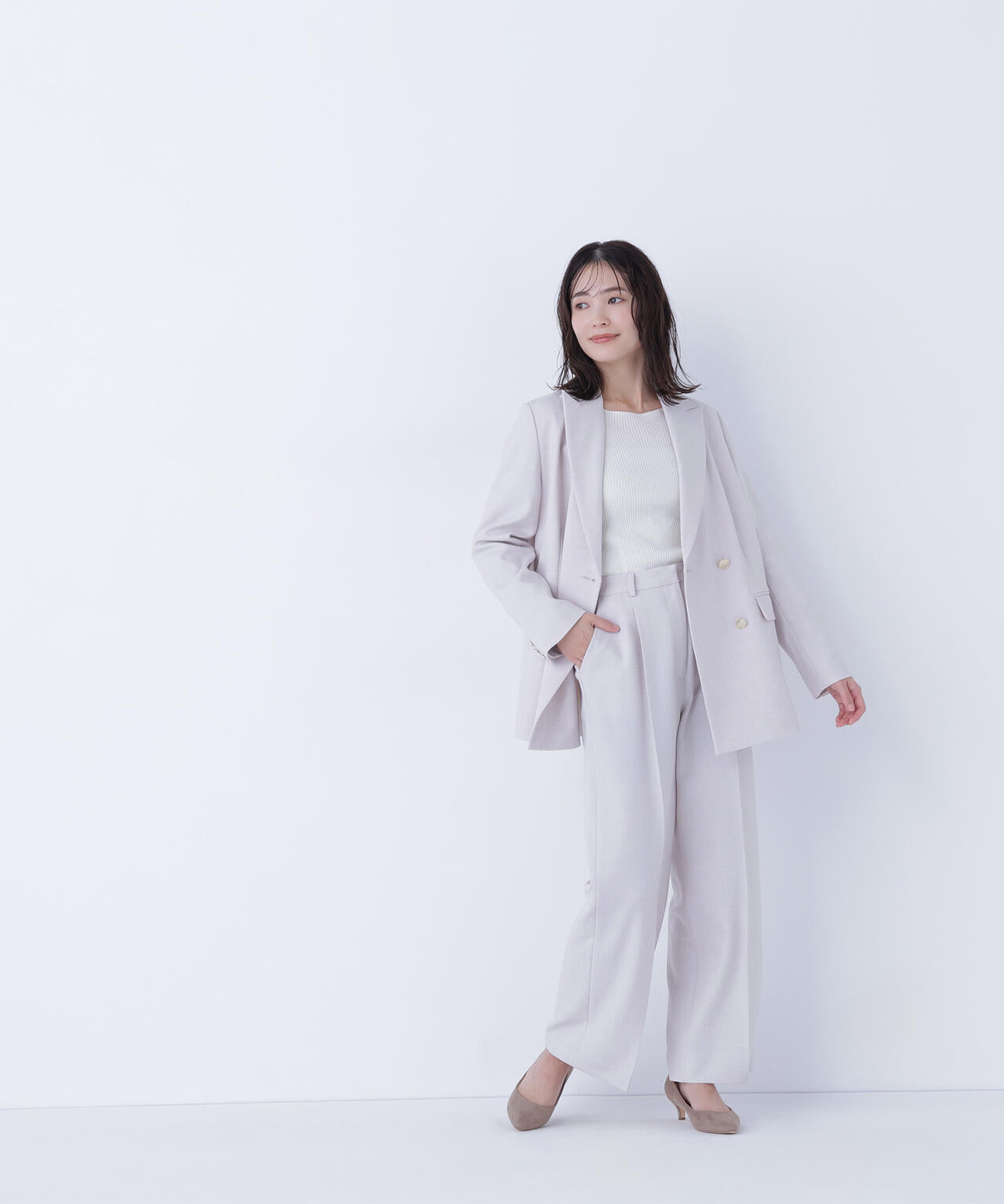 ダブルブレスト SETUP ボクシージャケット