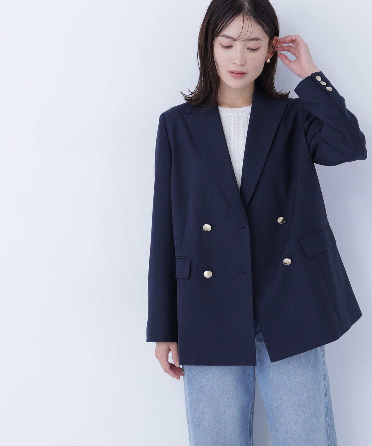 ダブルブレスト SETUP ボクシージャケット