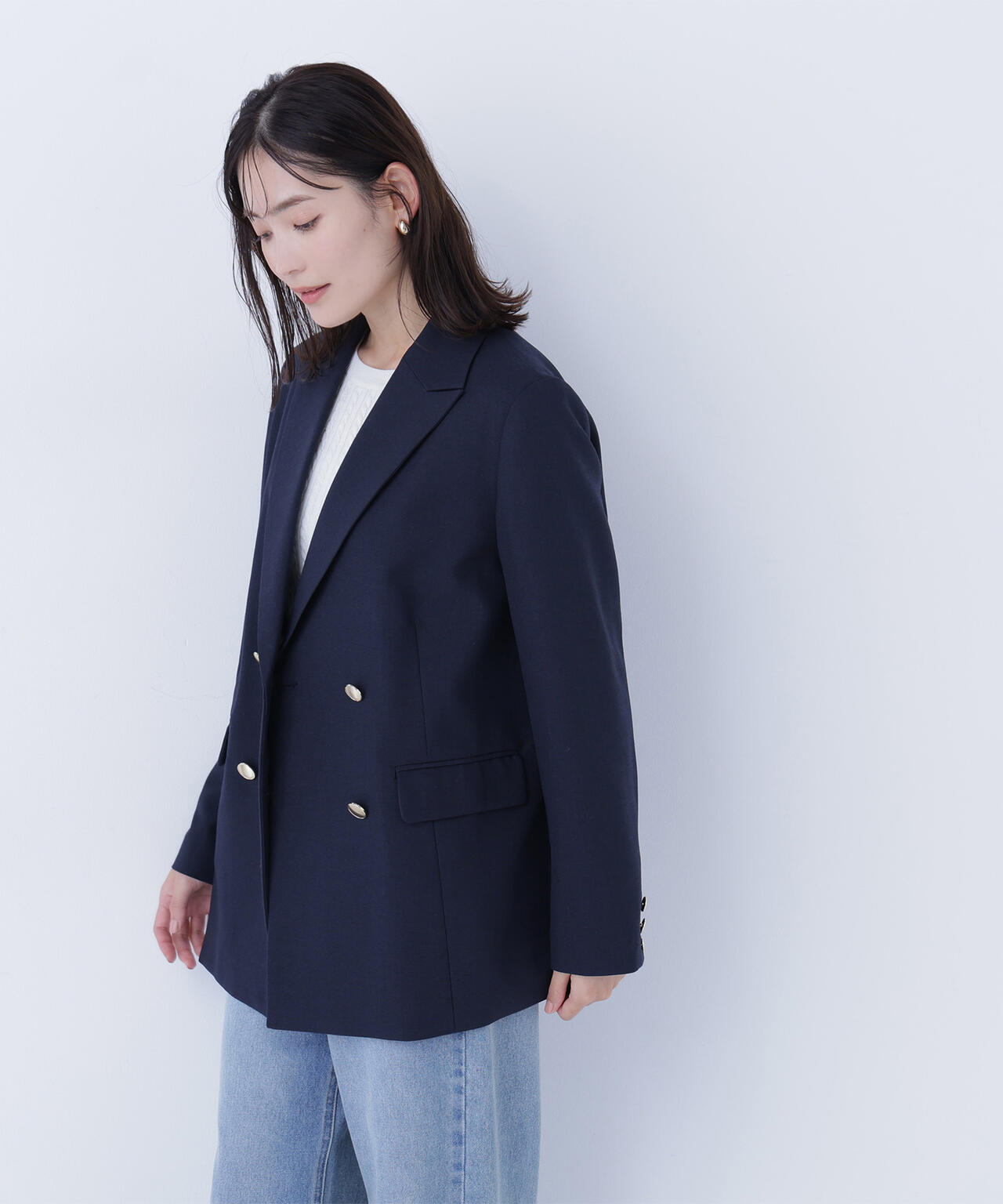 ダブルブレスト SETUP ボクシージャケット