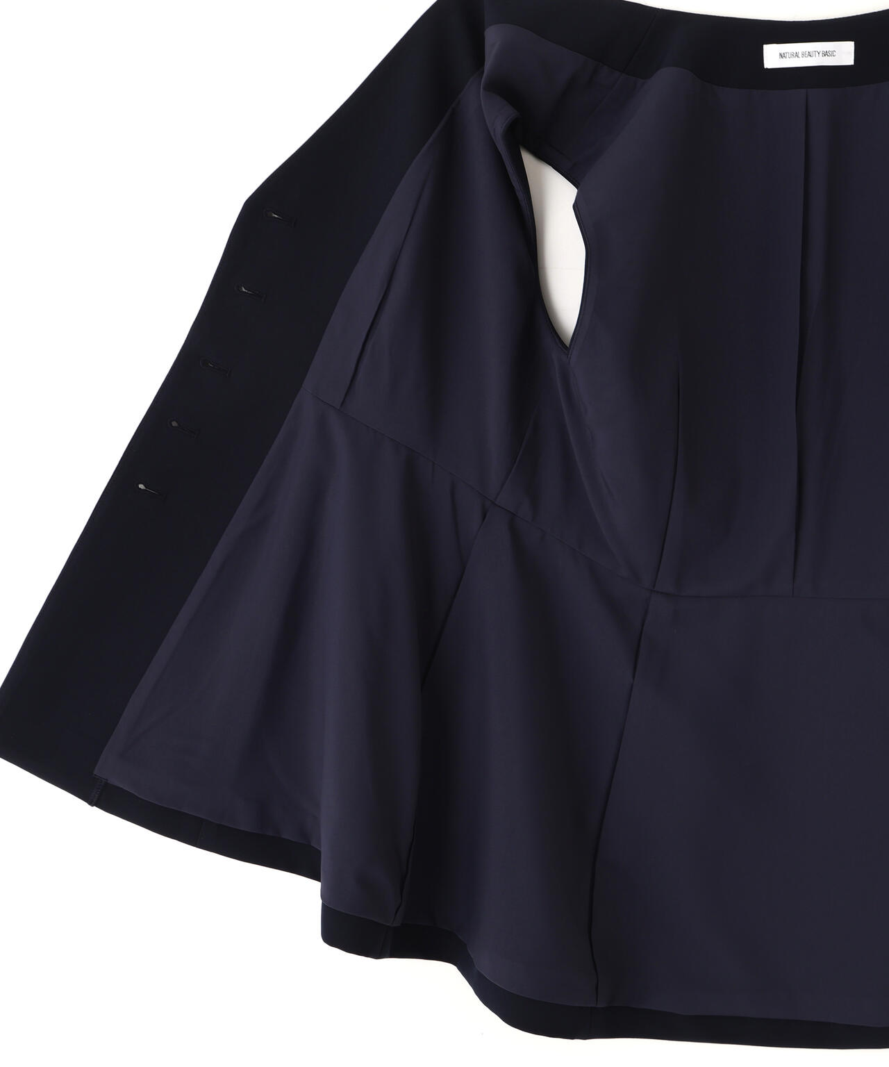 フロントボタンペプラムジレ SETUP