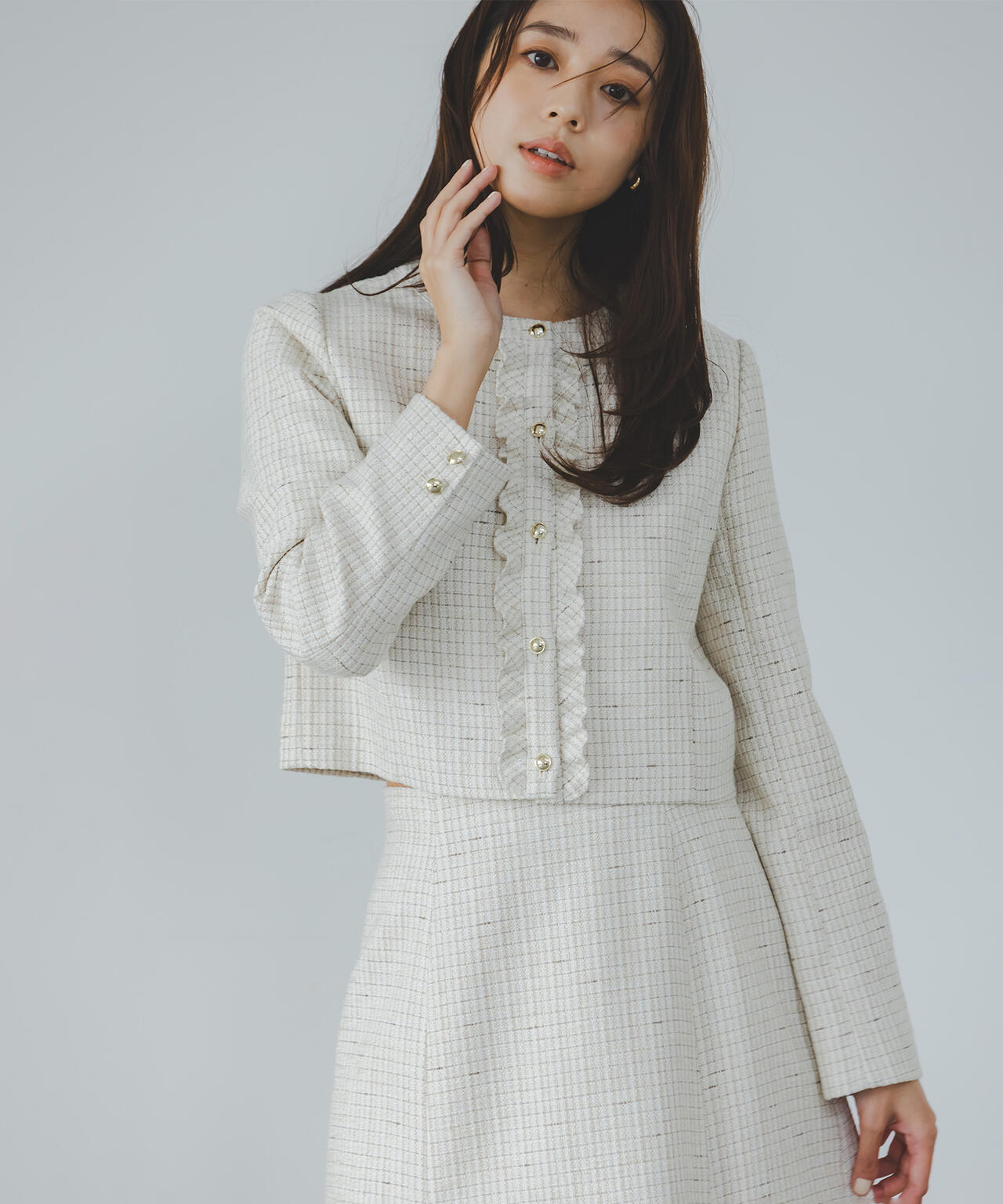 スプリングツイード SETUP ジャケット