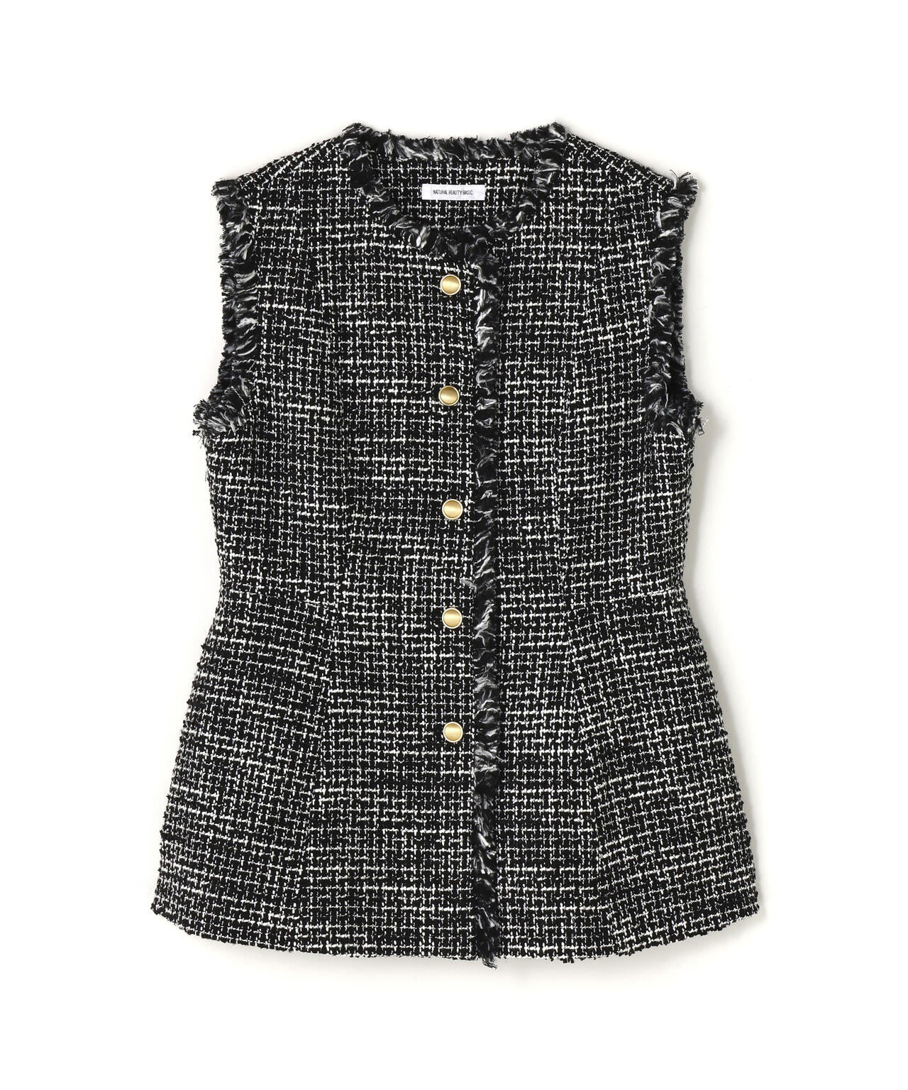 ツイードシリーズ ペプラムジレ