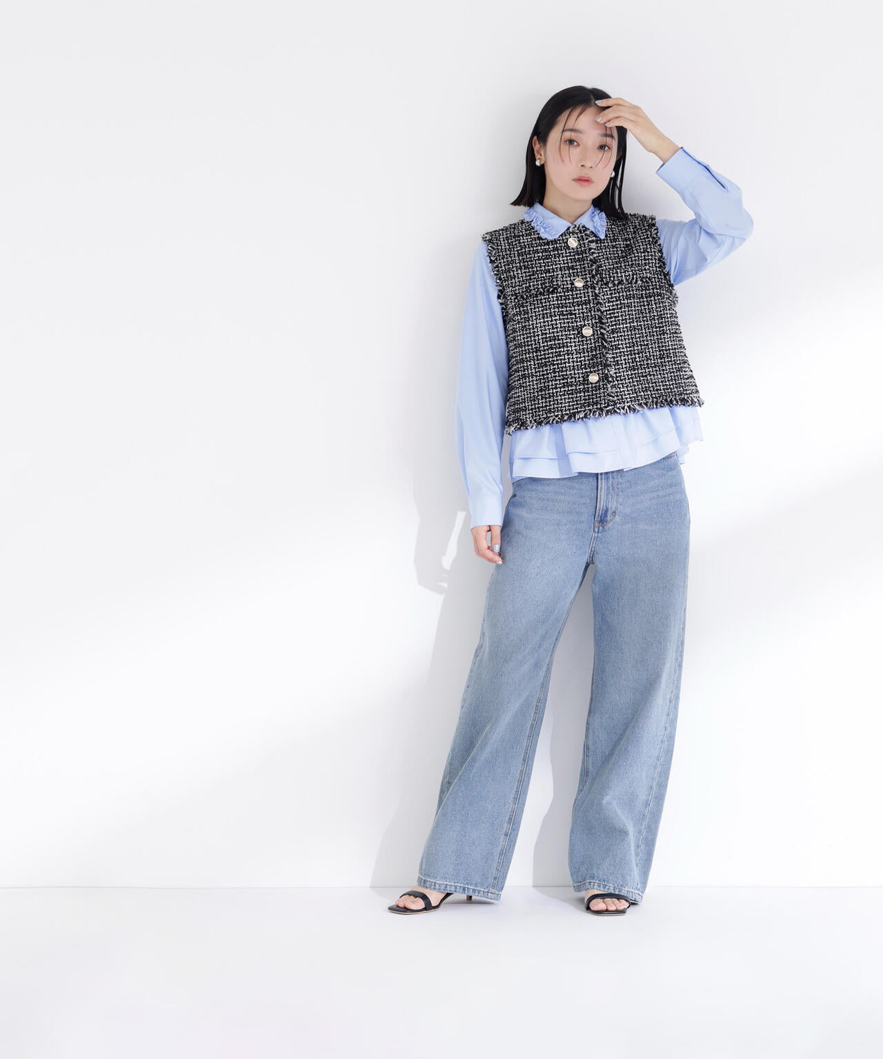 ツイードシリーズ コンパクトジレ