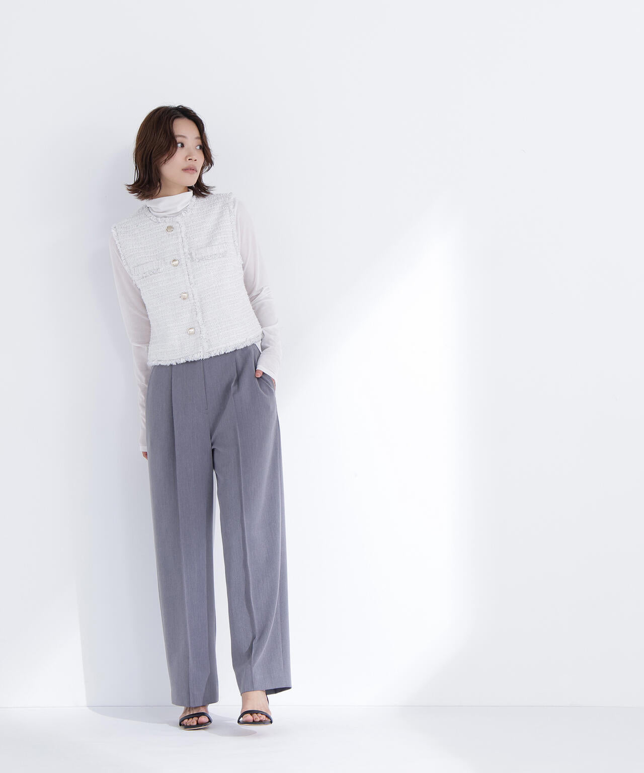 ツイードシリーズ コンパクトジレ