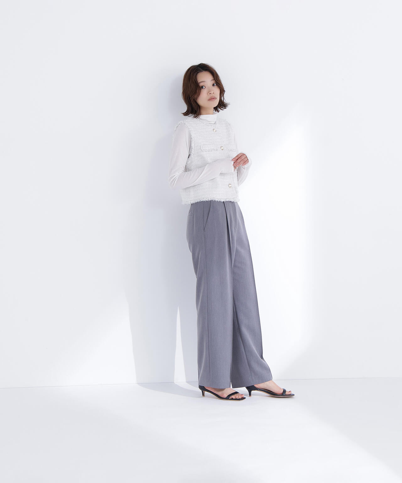 ツイードシリーズ コンパクトジレ