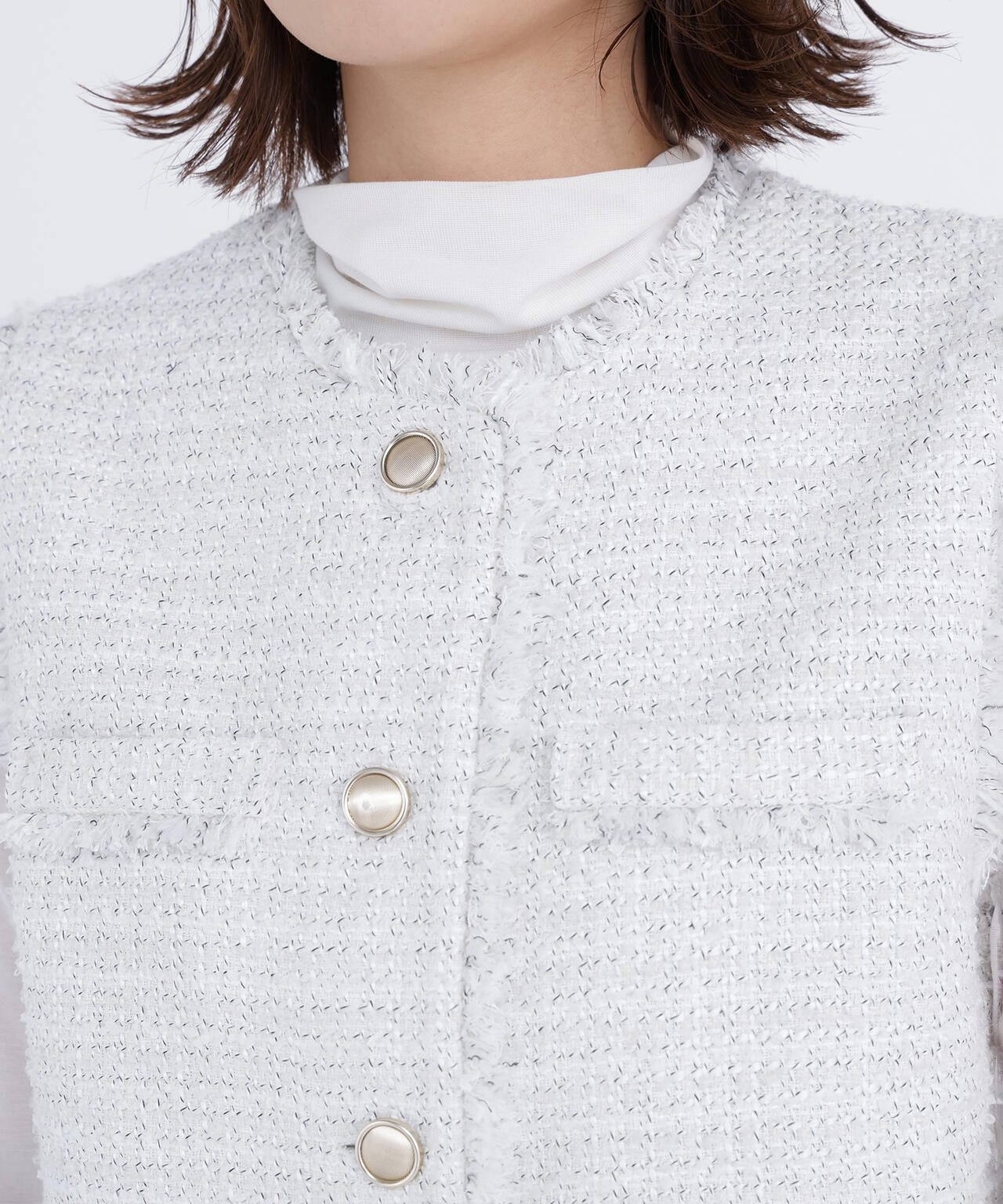 ツイードシリーズ コンパクトジレ