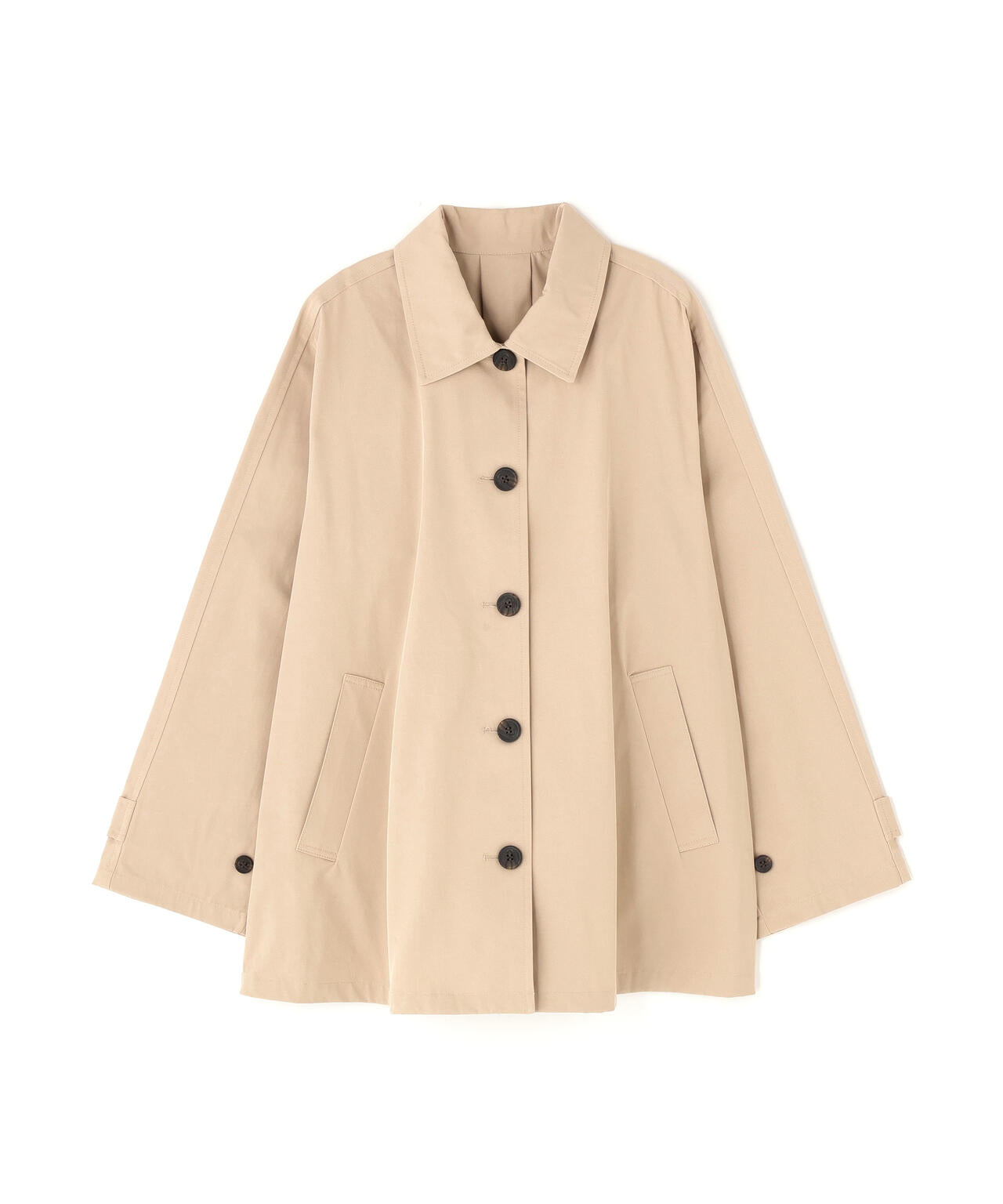 ステンカラーハーフコート