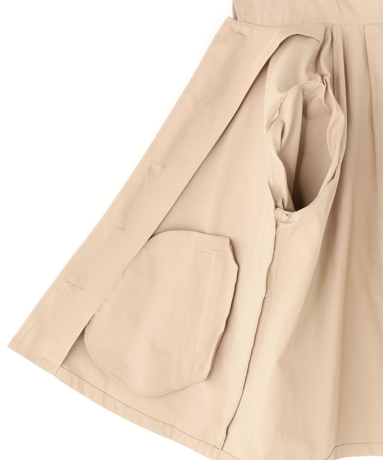 ステンカラーハーフコート