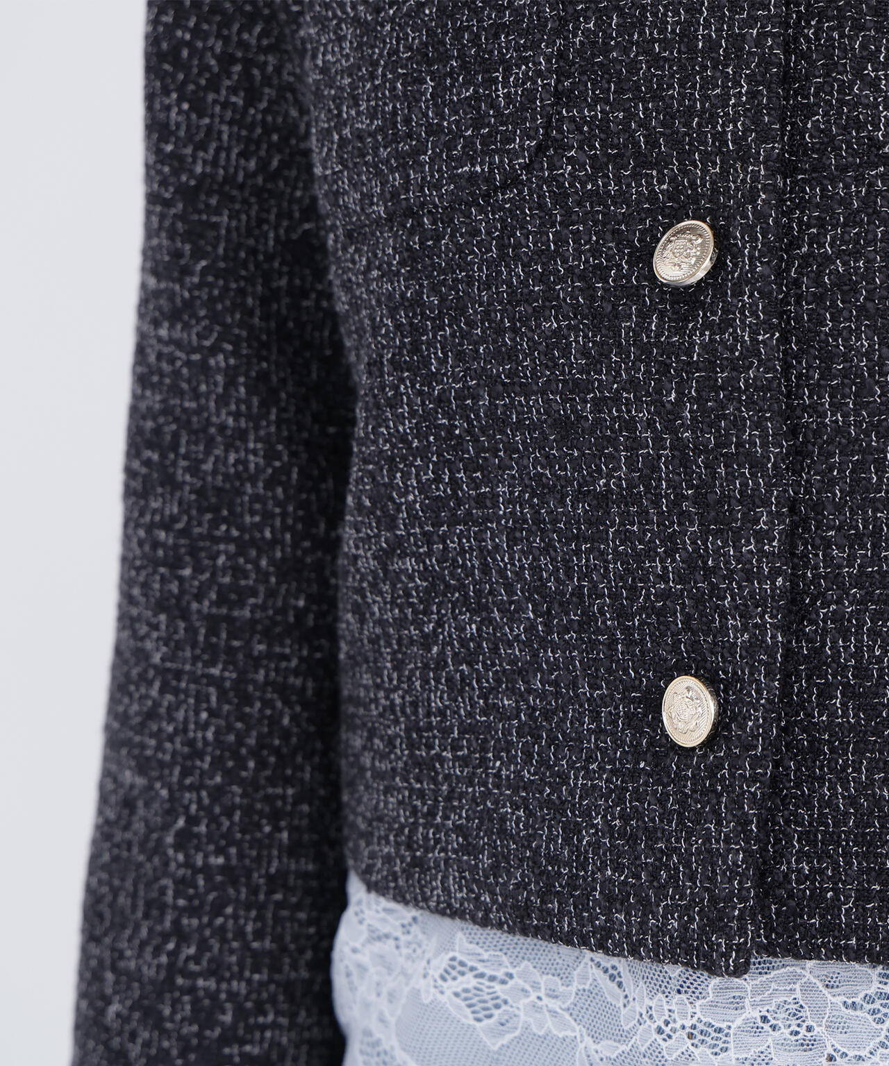 ツイードノーカラージャケット