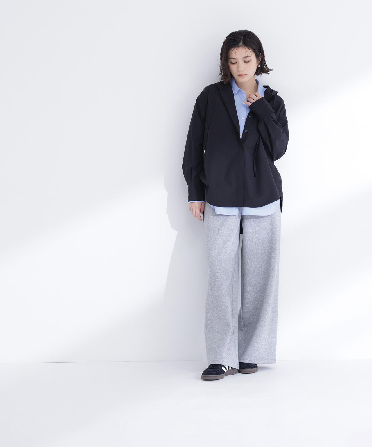 フーディーシャツブルゾン