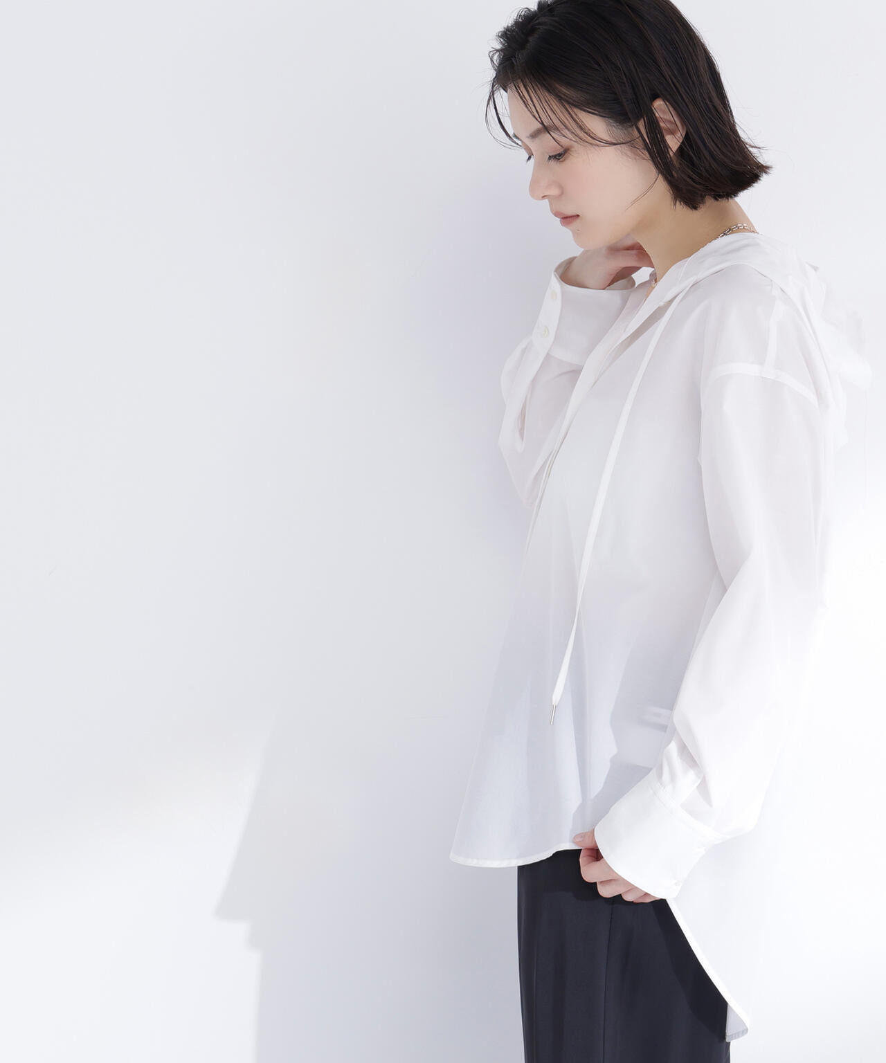 フーディーシャツブルゾン