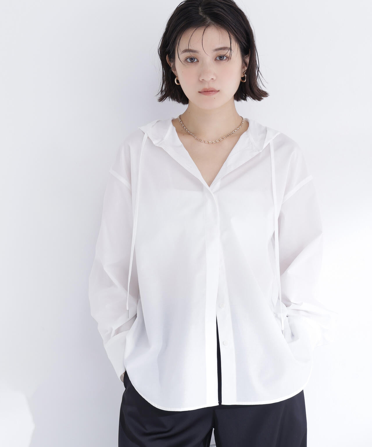 フーディーシャツブルゾン