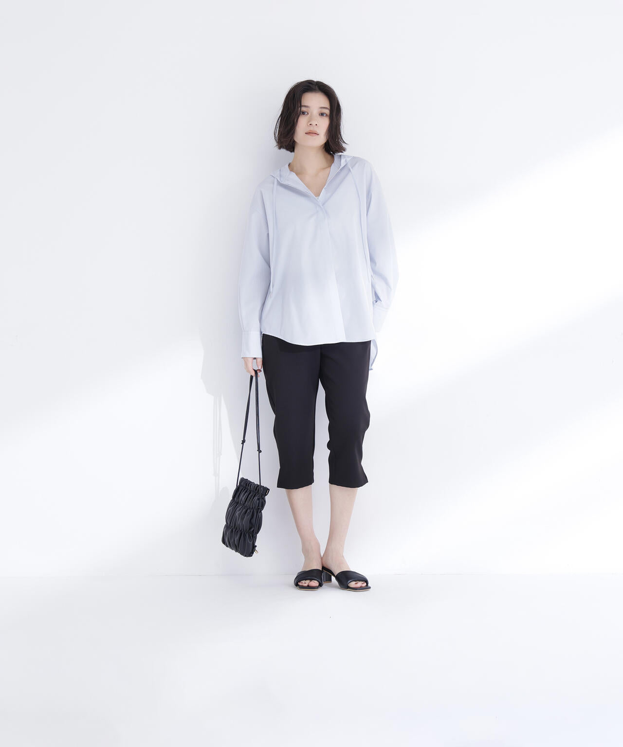 フーディーシャツブルゾン