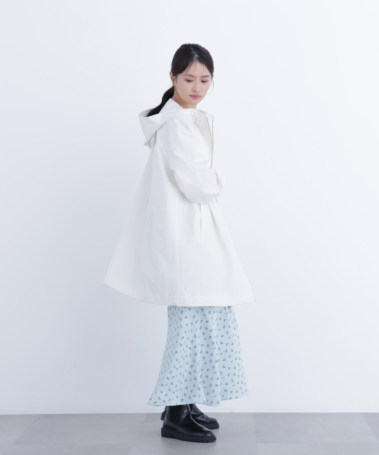 ミドルフーディーブルゾン