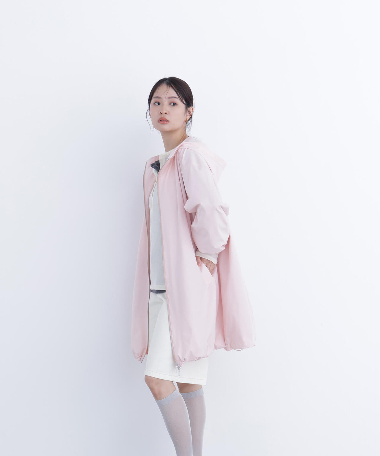 ミドルフーディーブルゾン