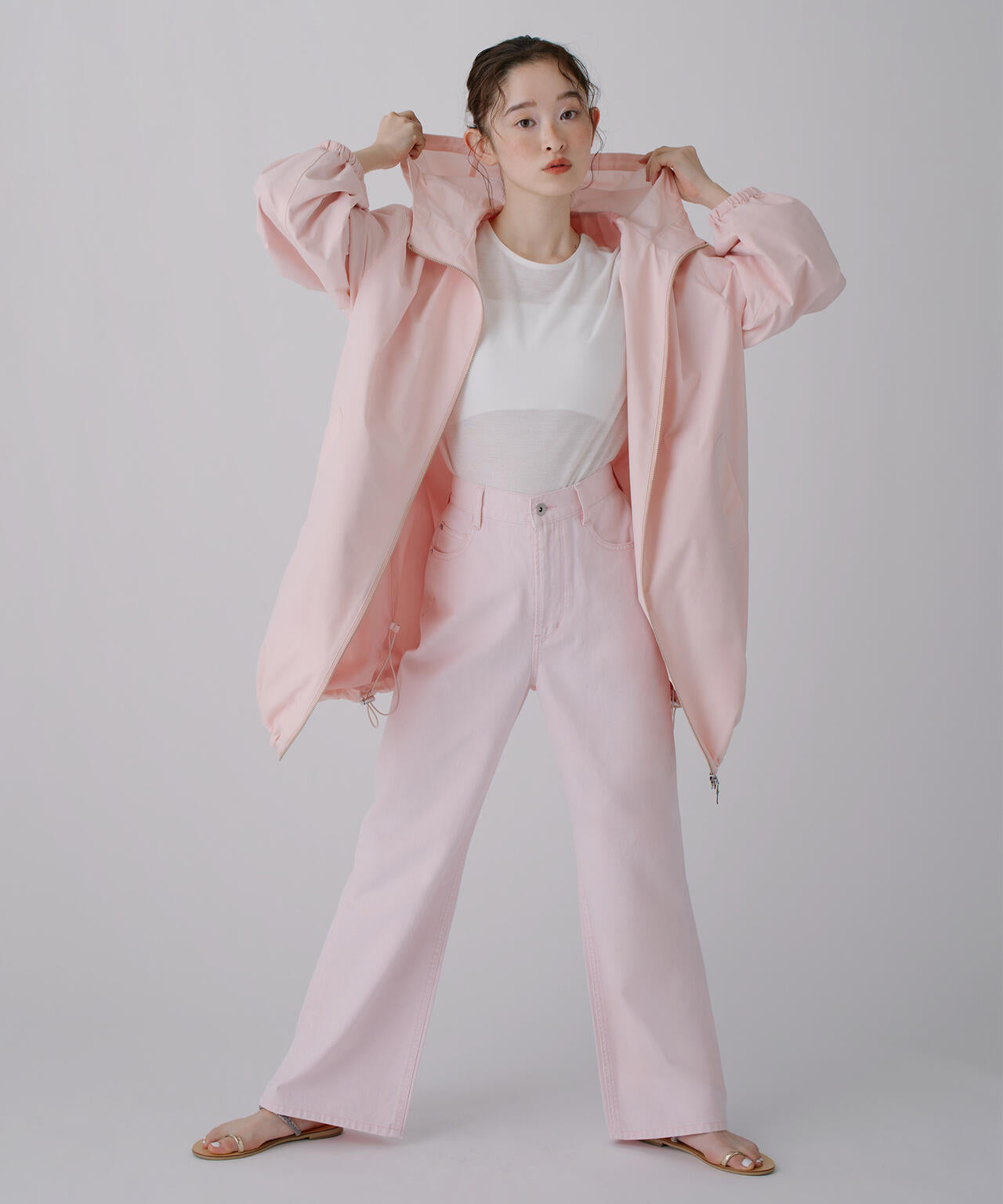 ミドルフーディーブルゾン