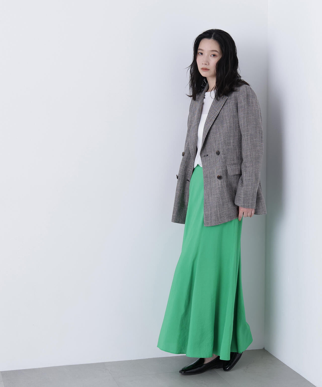 からみ織りダブルジャケット