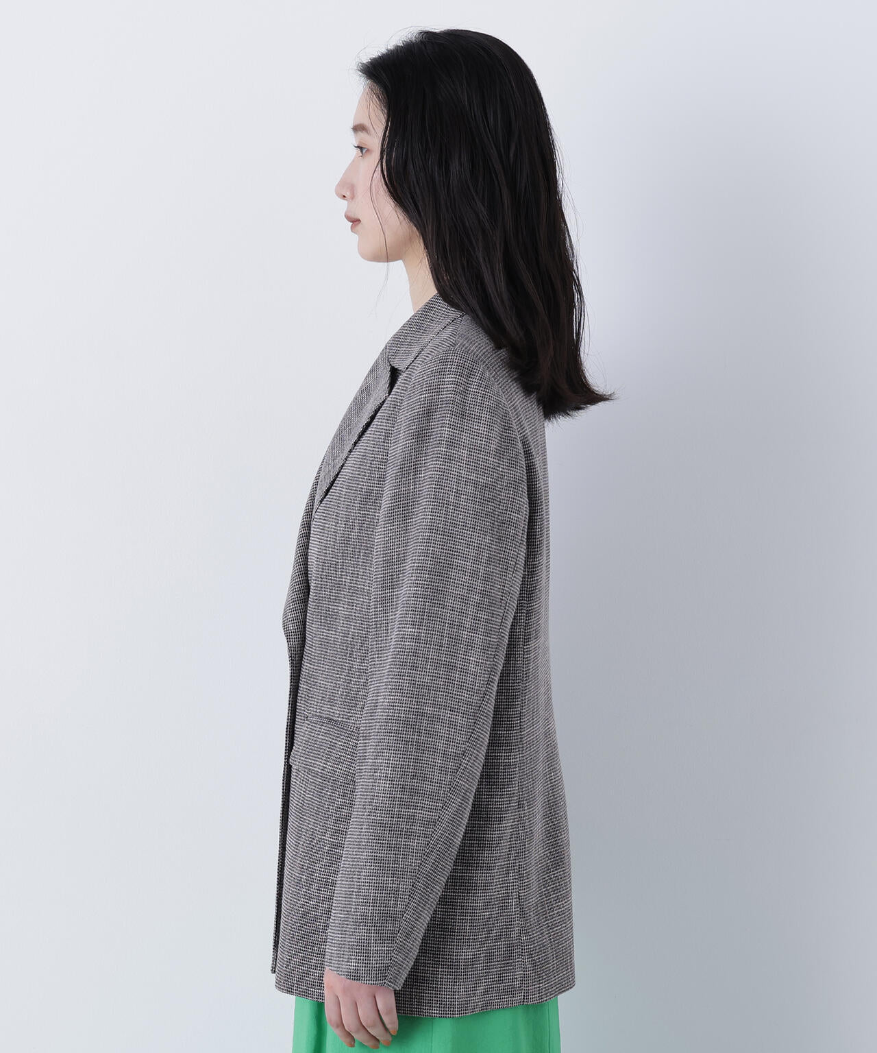 からみ織りダブルジャケット