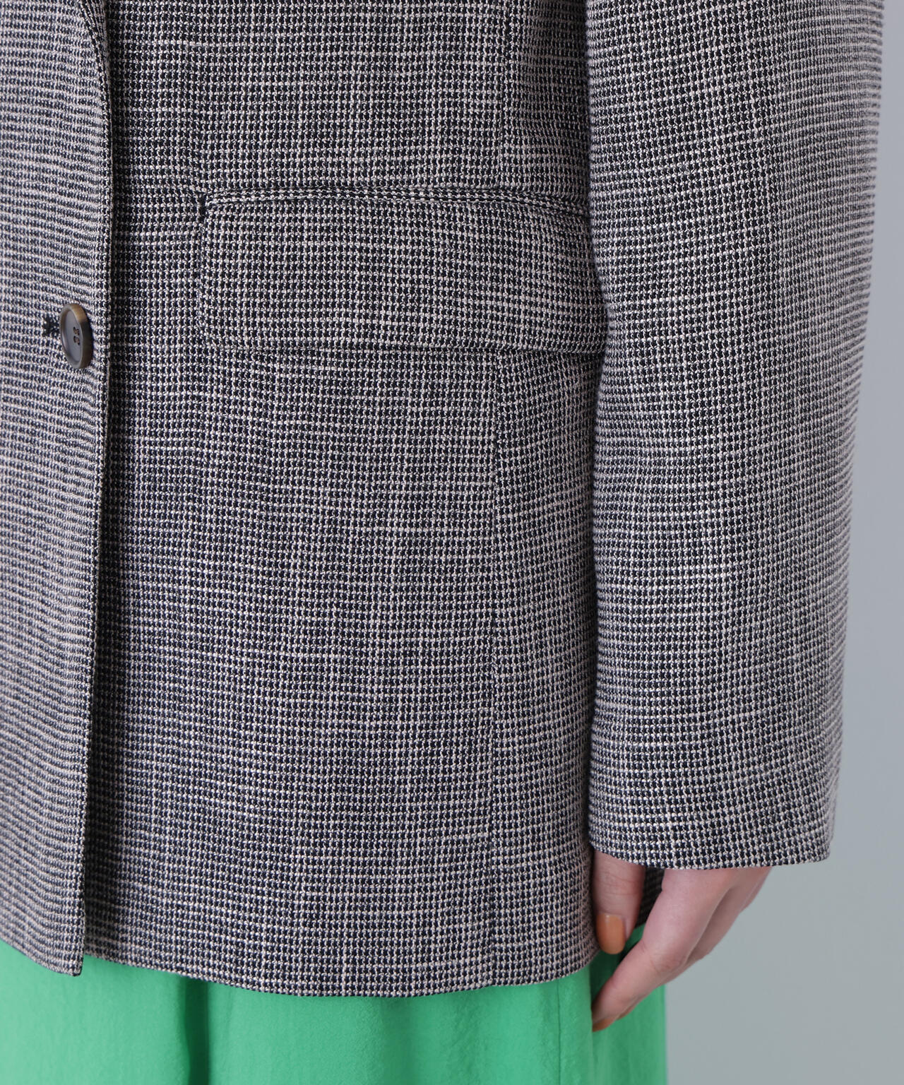 からみ織りダブルジャケット