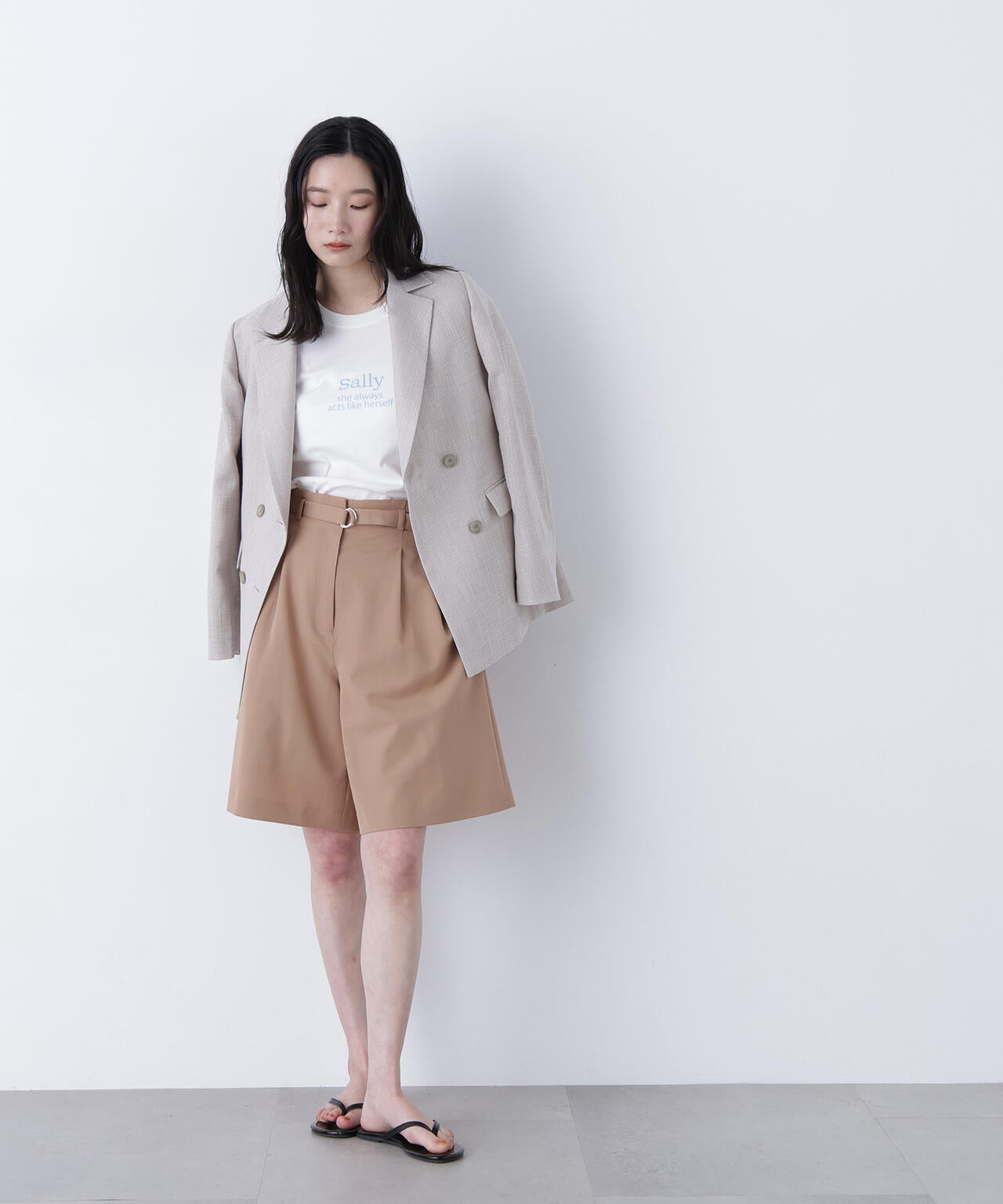 からみ織りダブルジャケット