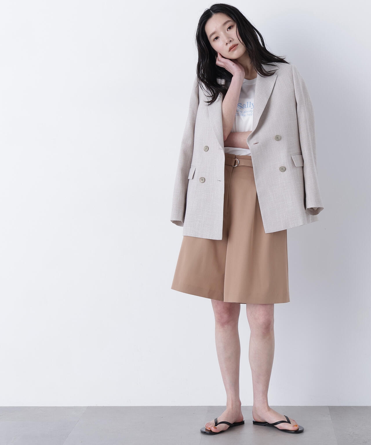 からみ織りダブルジャケット