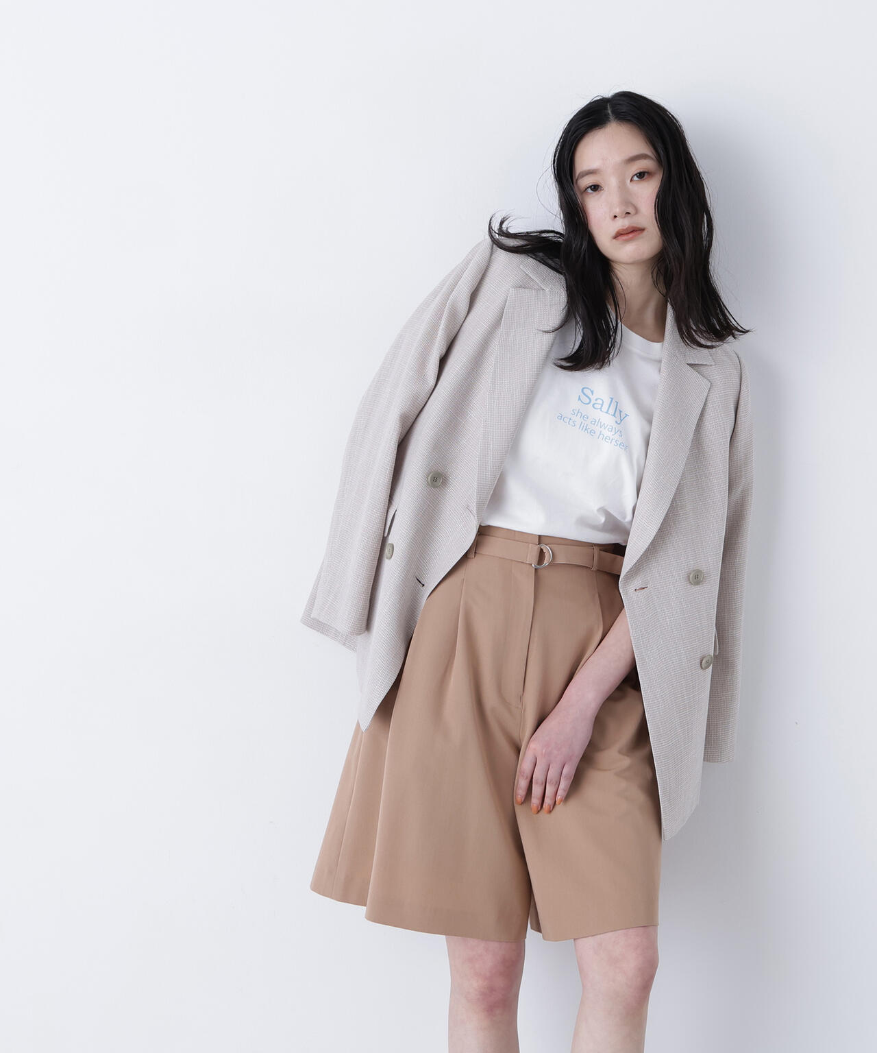 からみ織りダブルジャケット