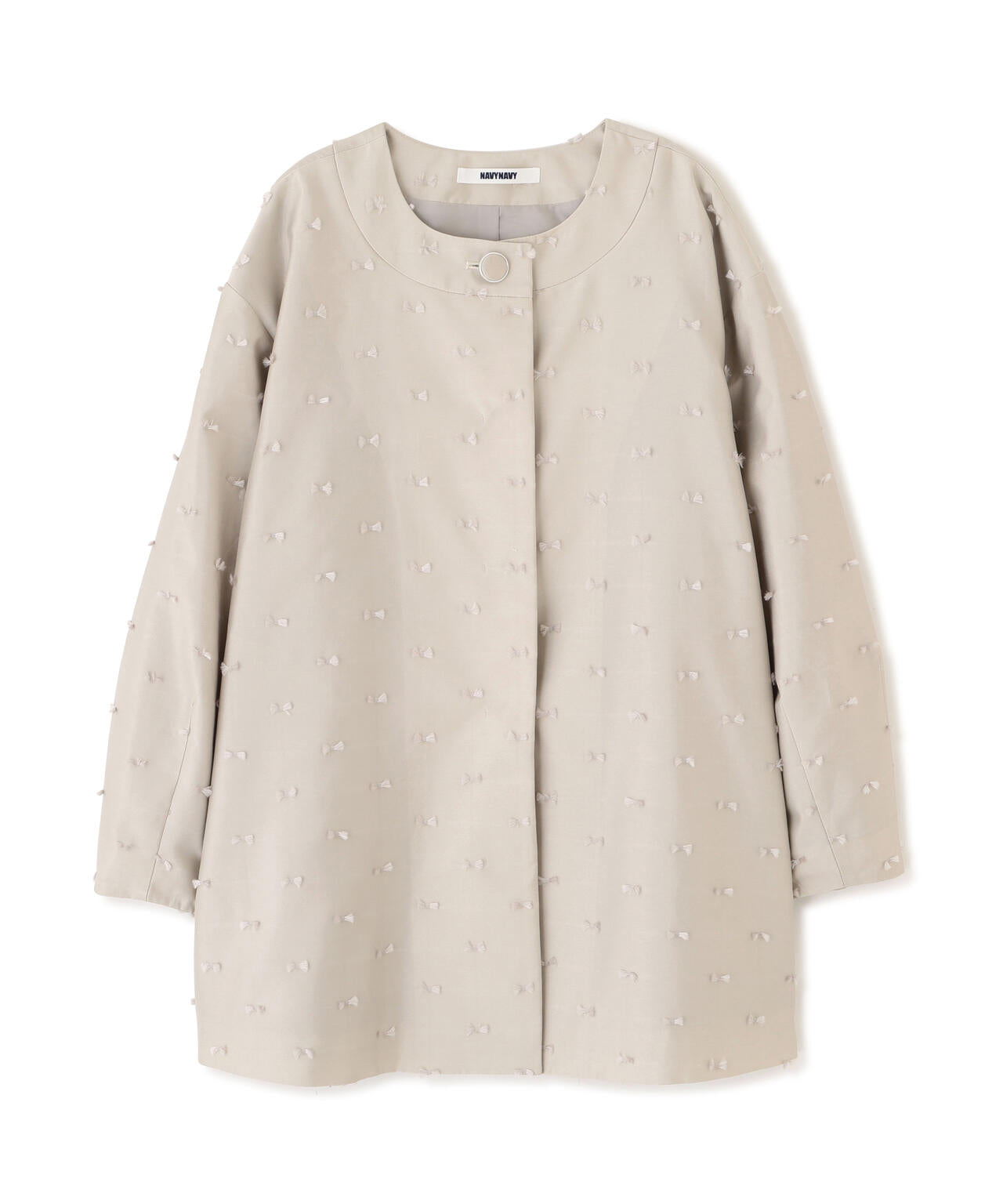 【好きを着て気分が上がる】リボンジャガードショートコート