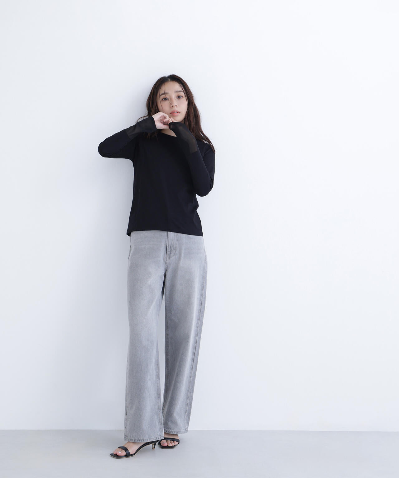 シアーカフスカットソー