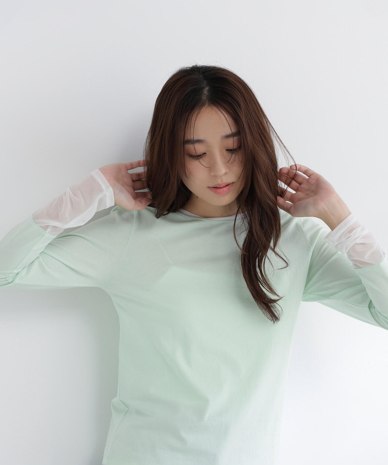 シアーカフスカットソー