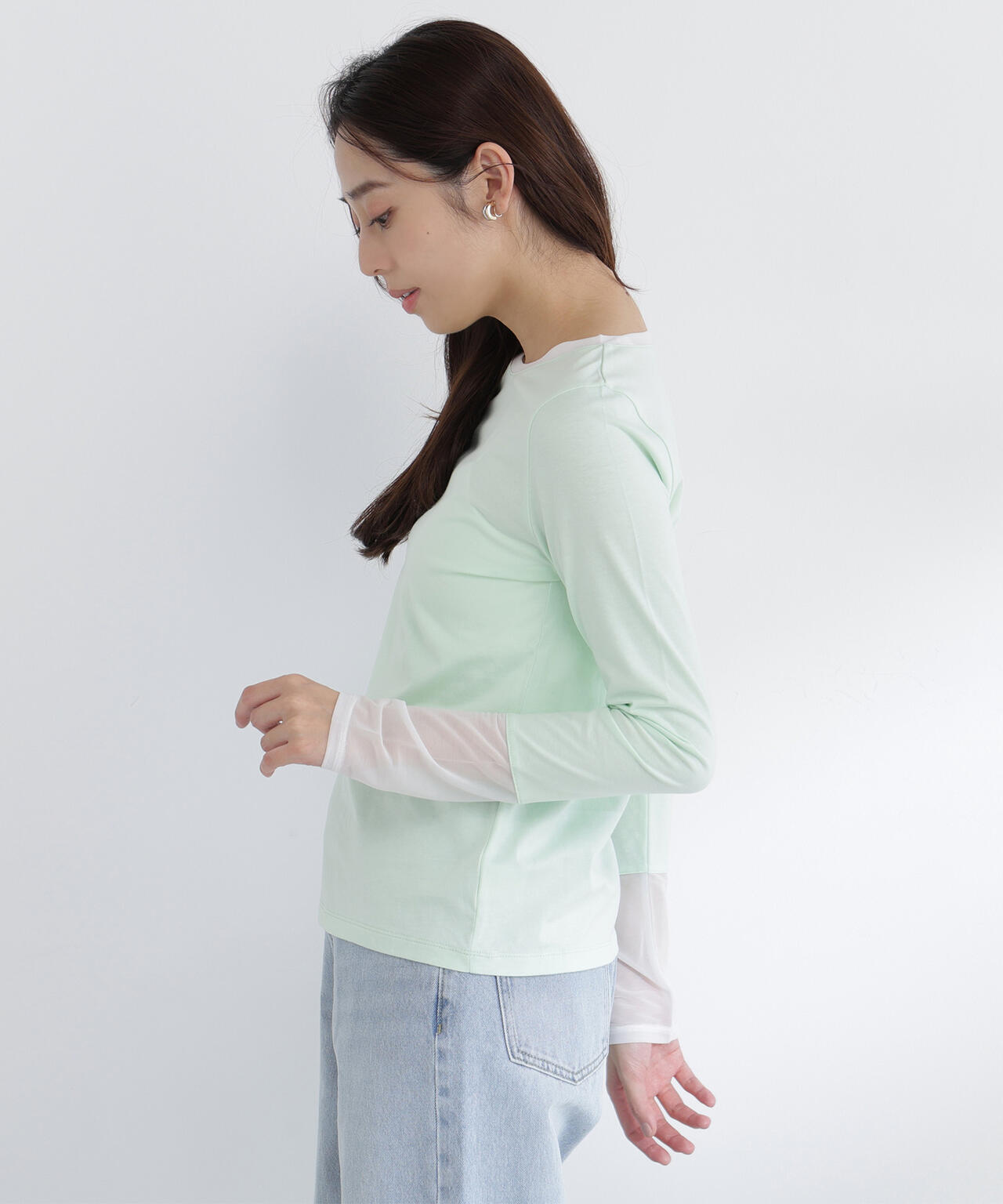 シアーカフスカットソー