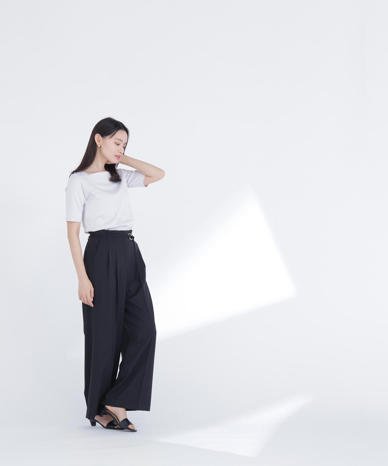 ベーシックTシャツ スクエアネック