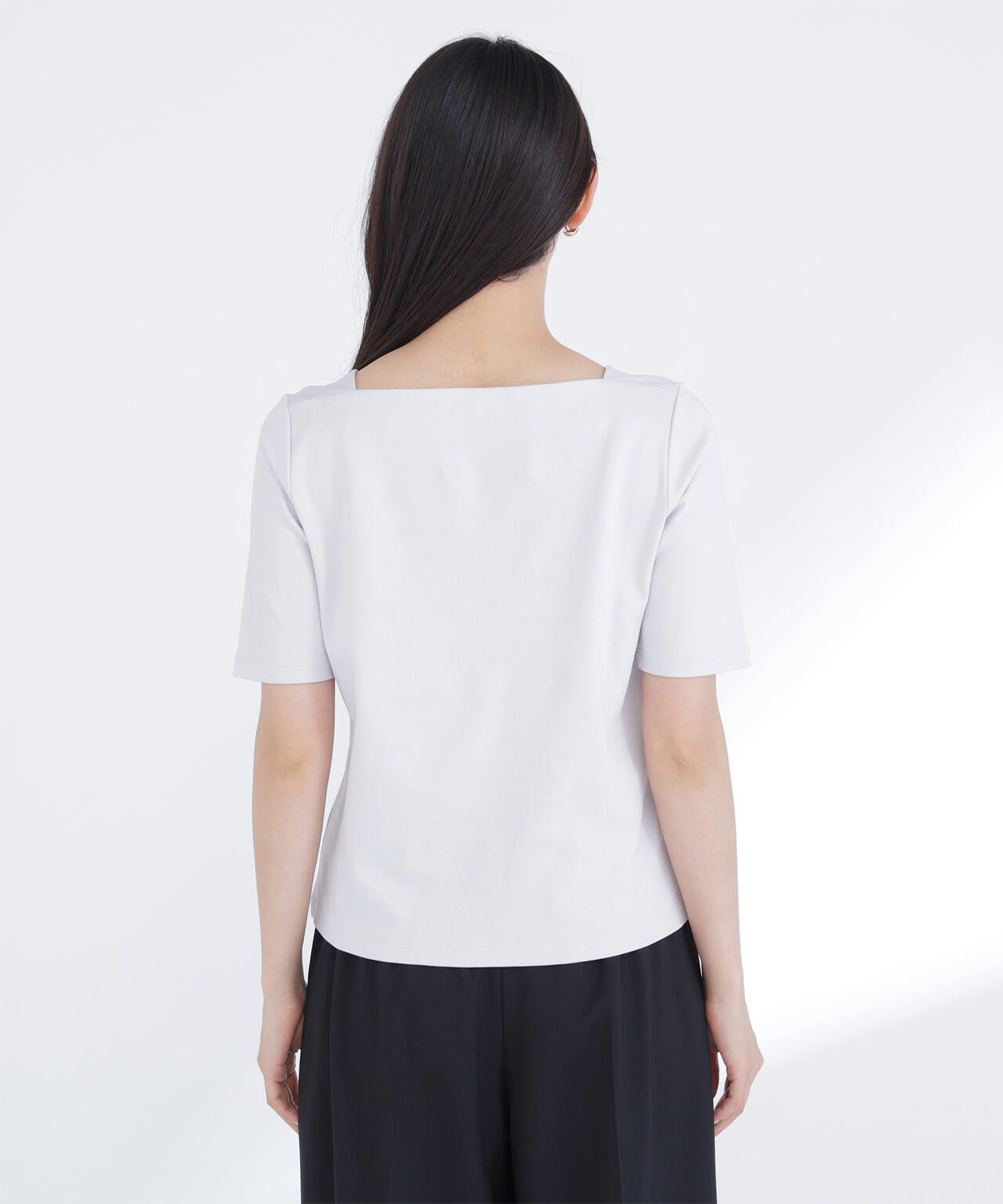 ベーシックTシャツ スクエアネック