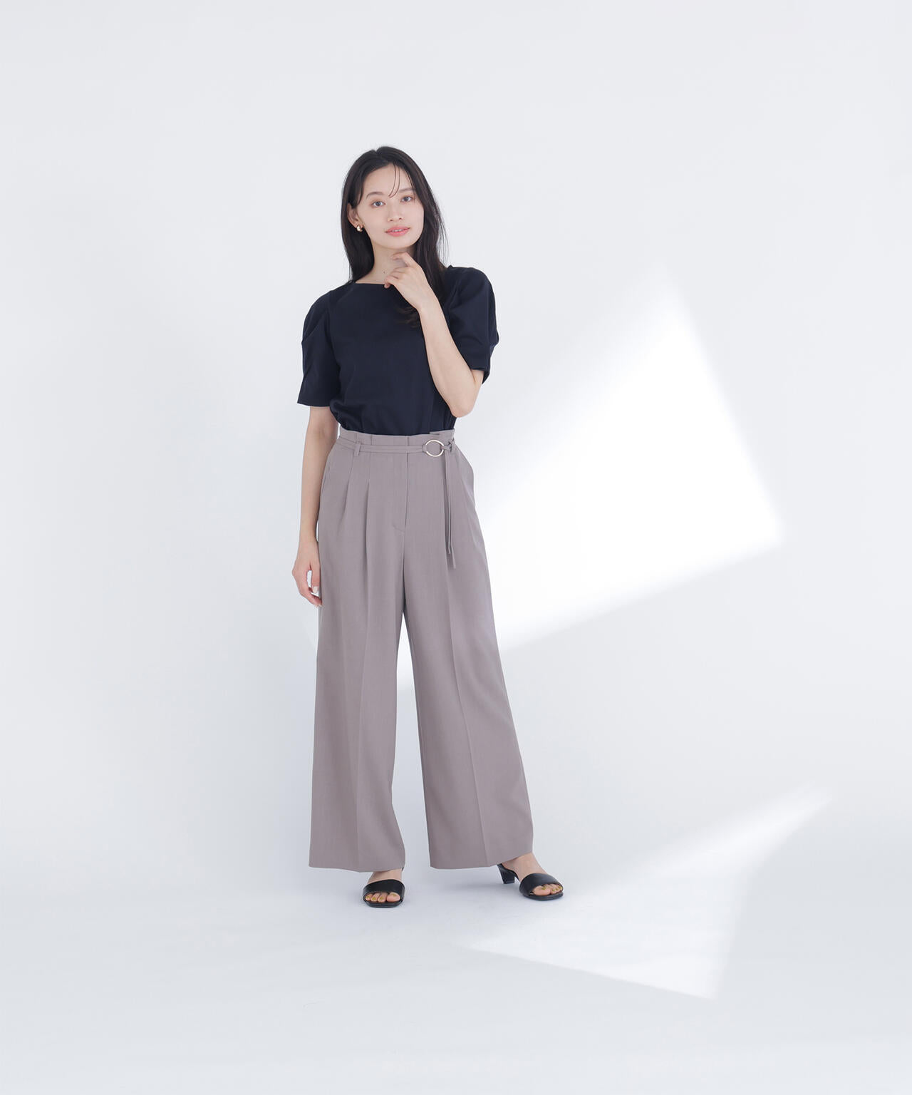 【6/16 ~6/18 2buy10%OFF 対象商品】ベーシックTシャツ フォルムスリーブ