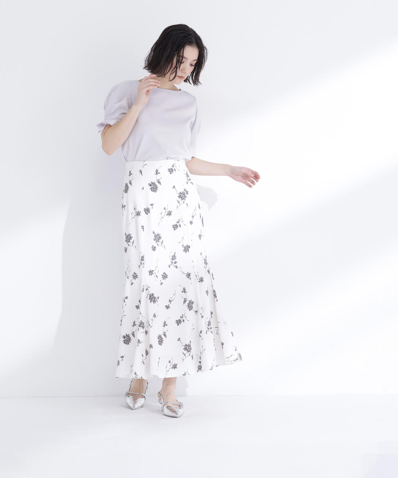 ベーシックTシャツ フォルムスリーブ