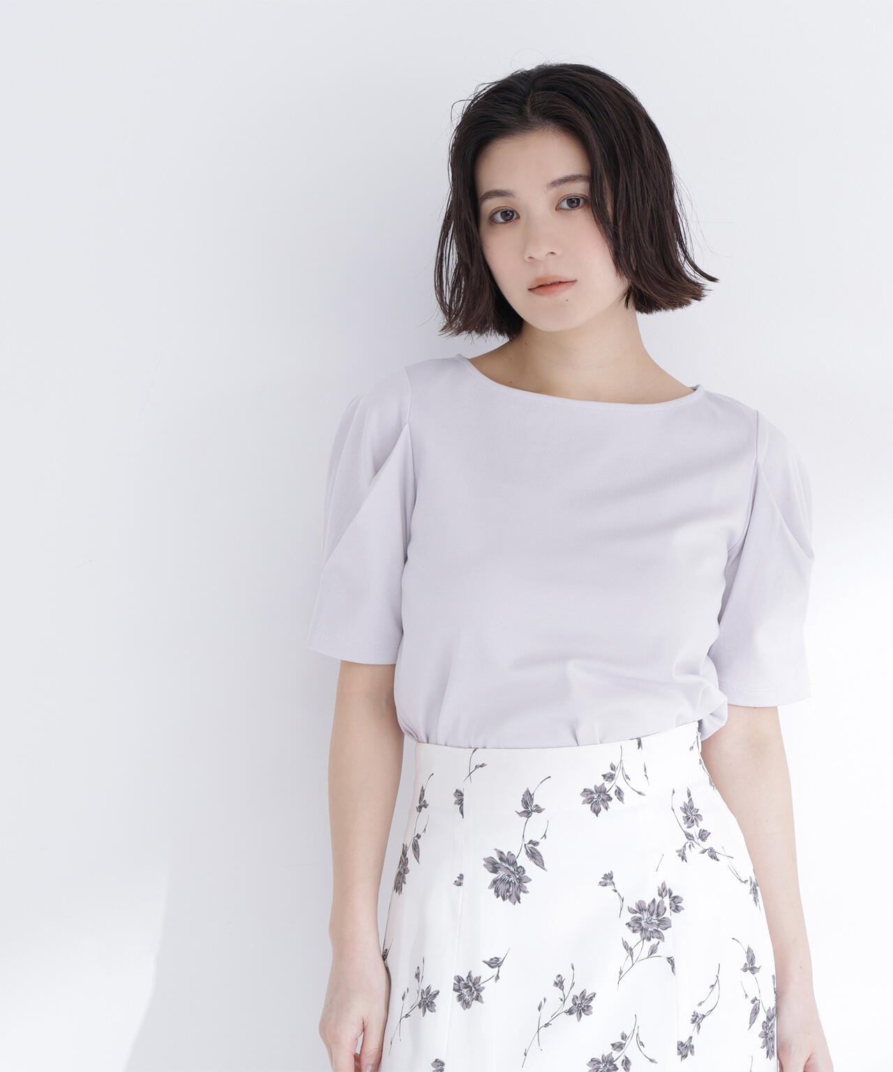 ベーシックTシャツ フォルムスリーブ