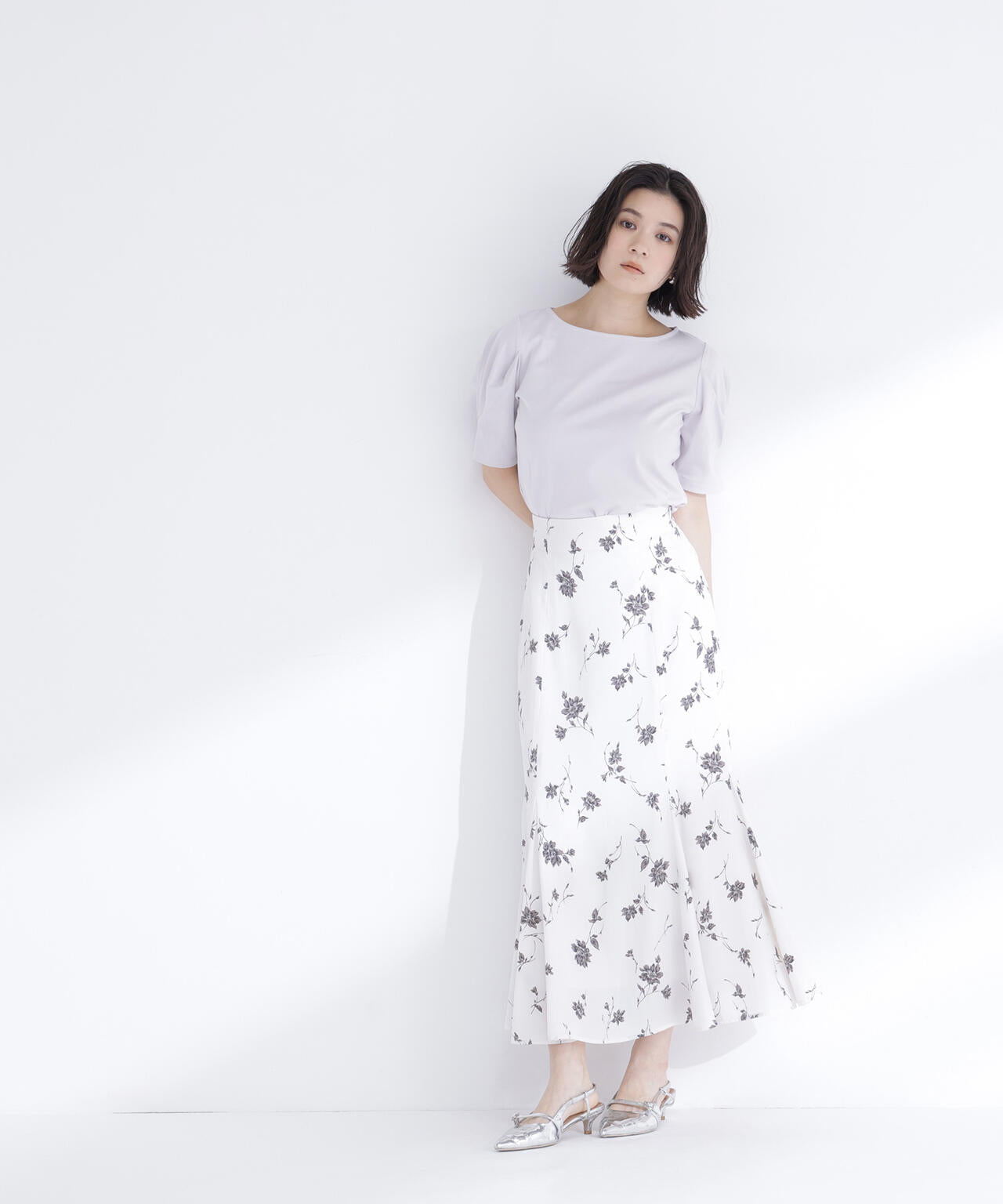 ベーシックTシャツ フォルムスリーブ