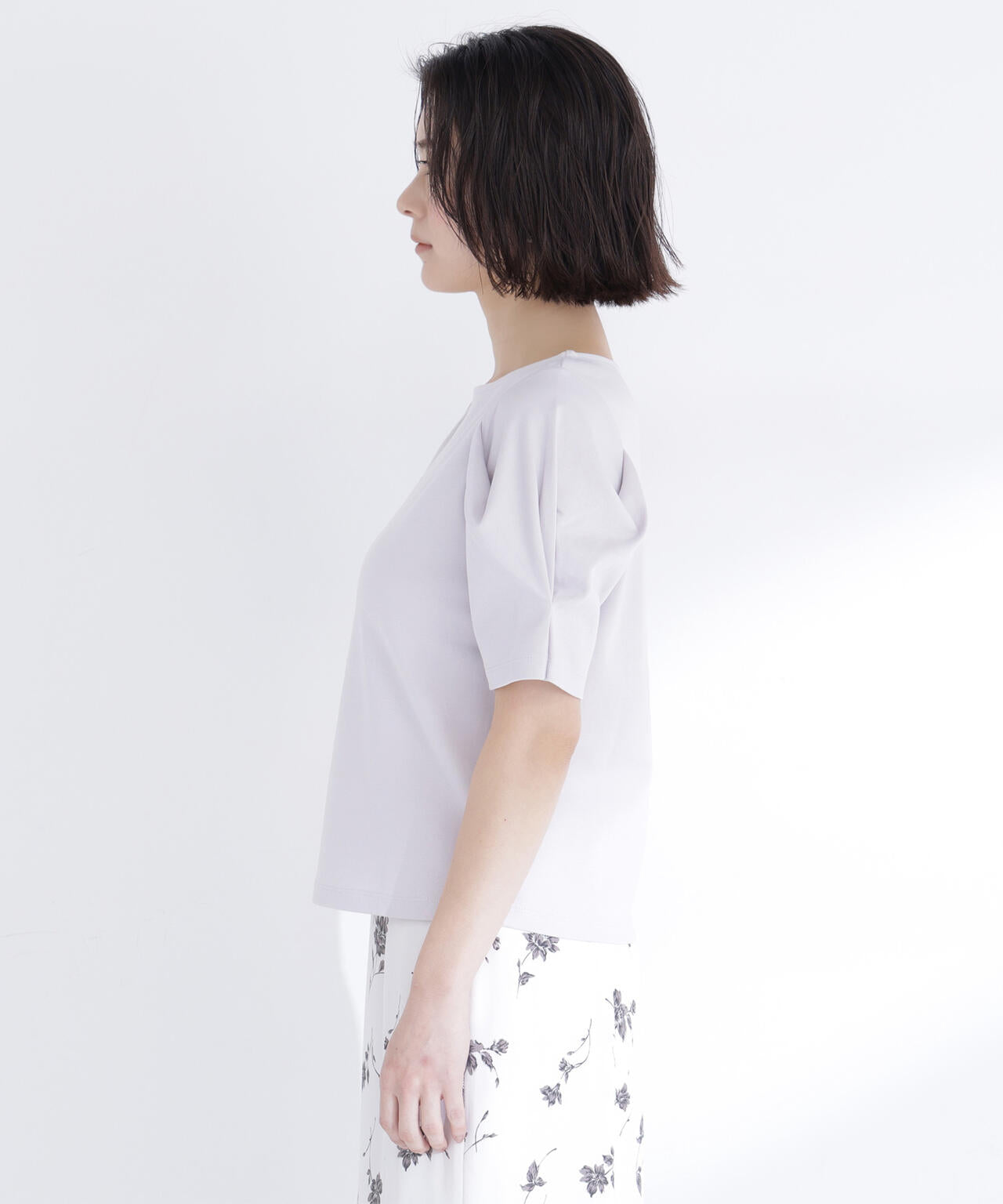 ベーシックTシャツ フォルムスリーブ