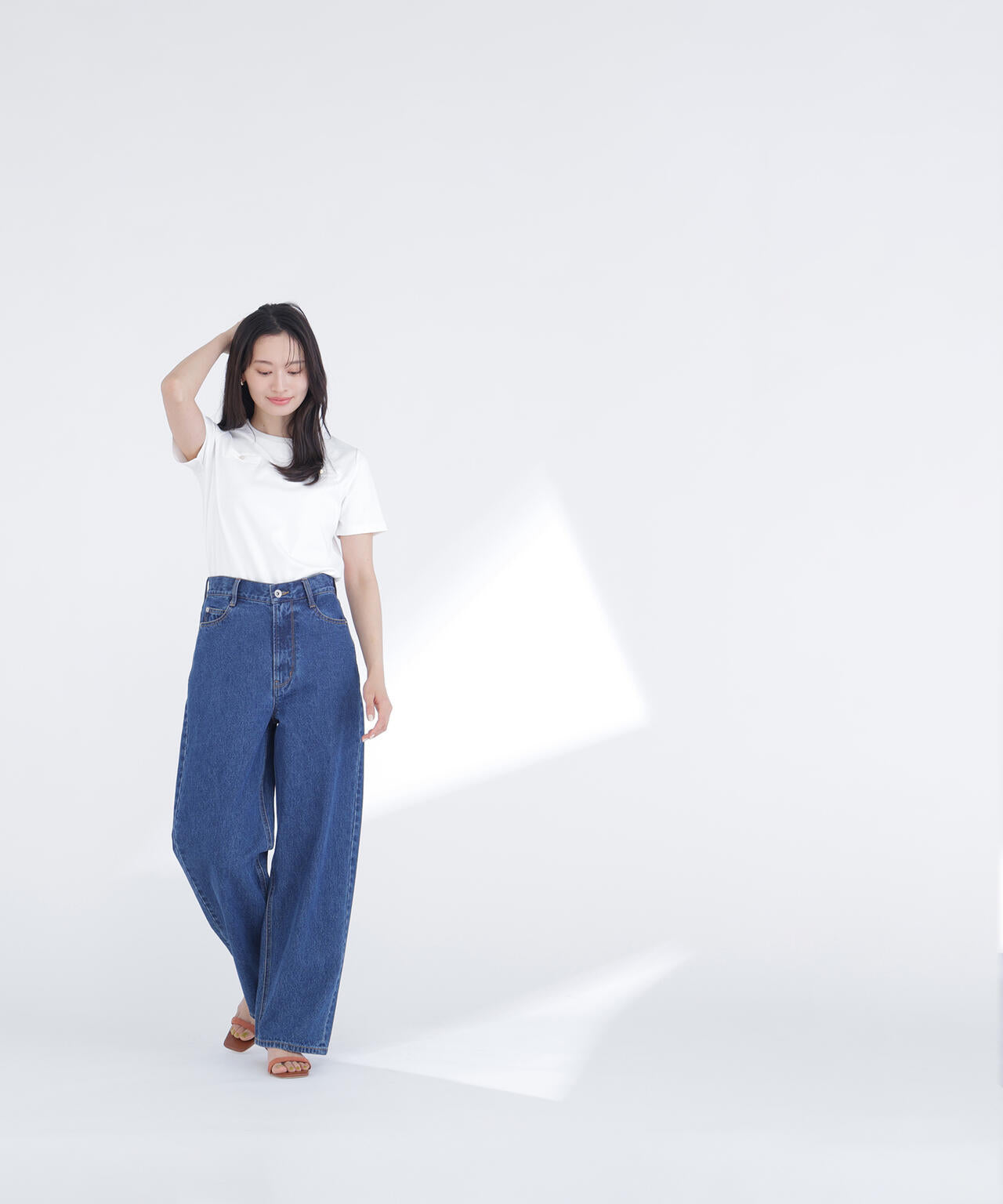 【6/16 ~6/18 2buy10%OFF 対象商品】ベーシックTシャツ フェイクポケット付き