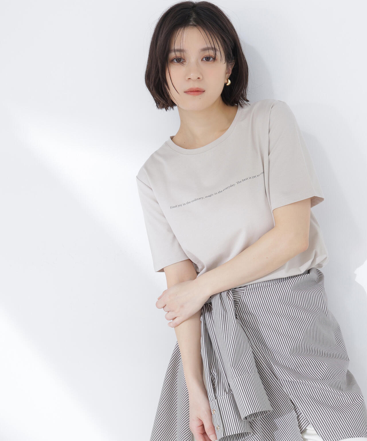 メッセージロゴTシャツ