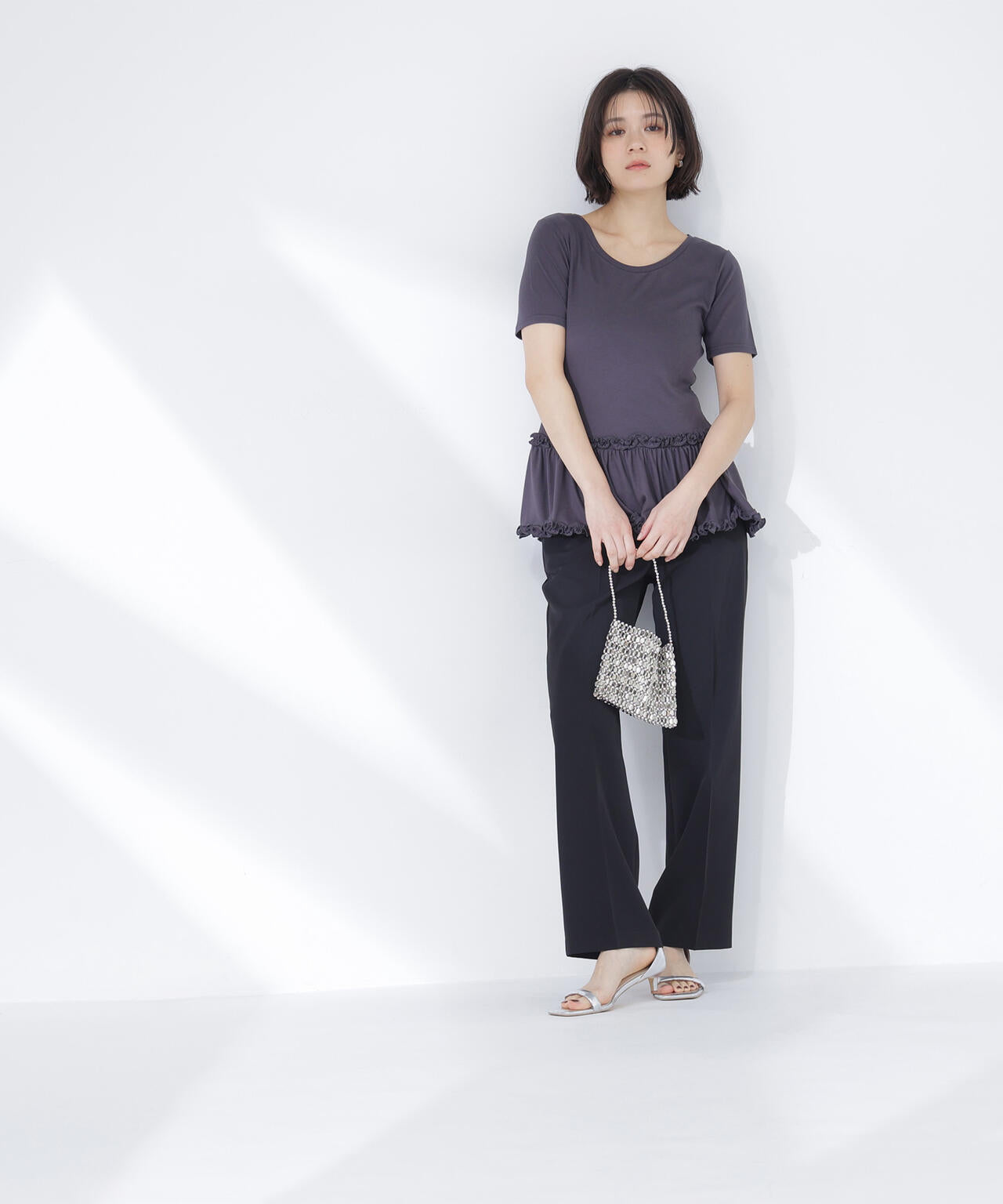 ヘムフリルカットソー