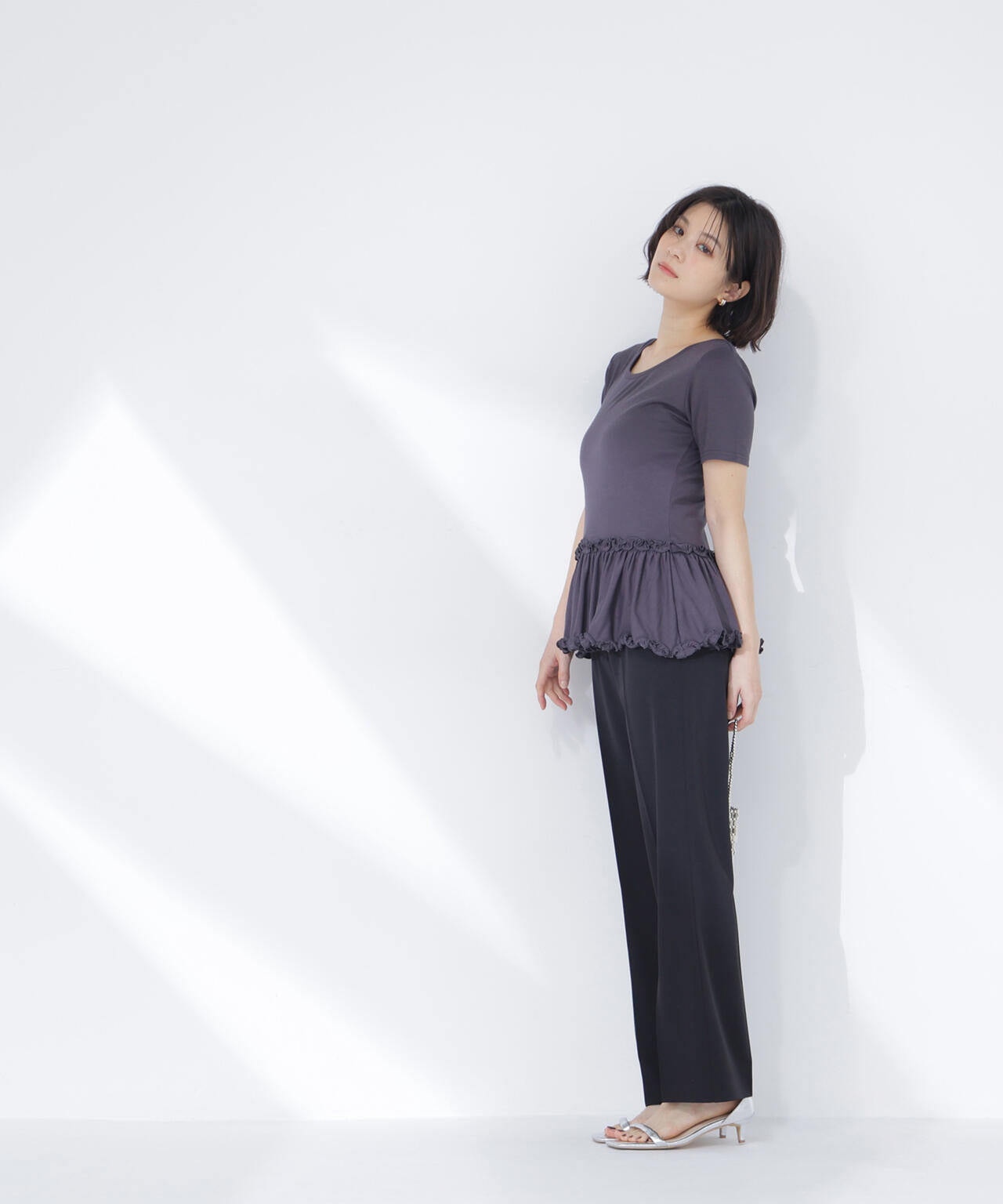 ヘムフリルカットソー