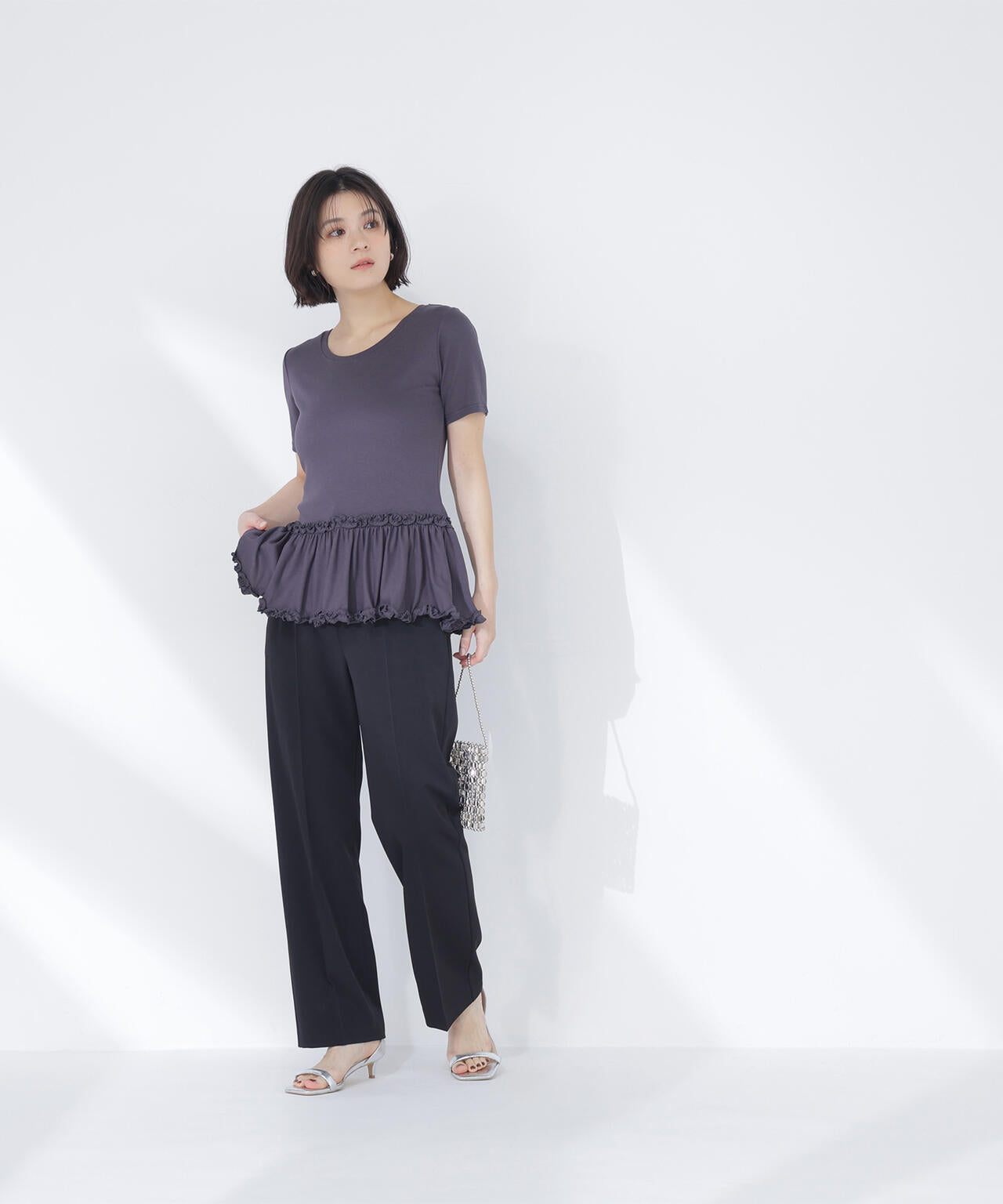 ヘムフリルカットソー