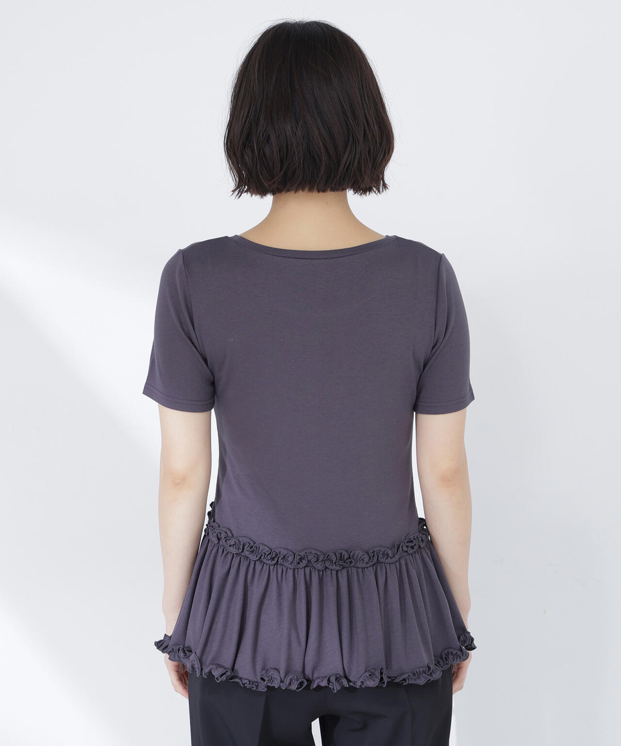 ヘムフリルカットソー