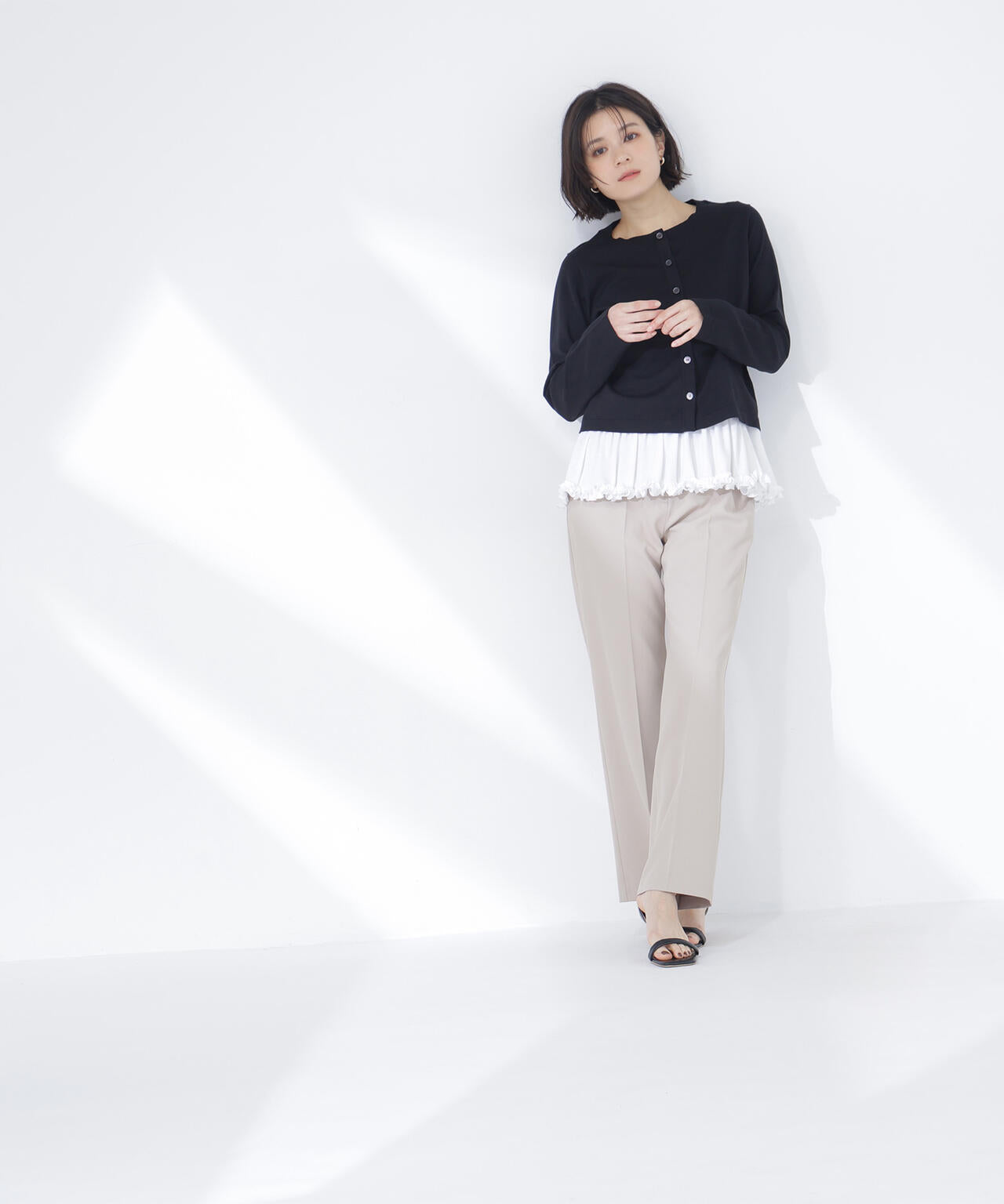 ヘムフリルカットソー