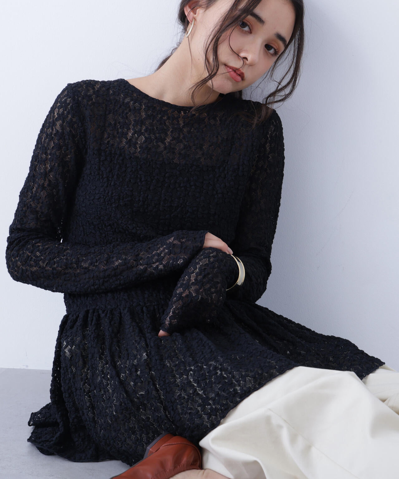 レースペプラムトップス