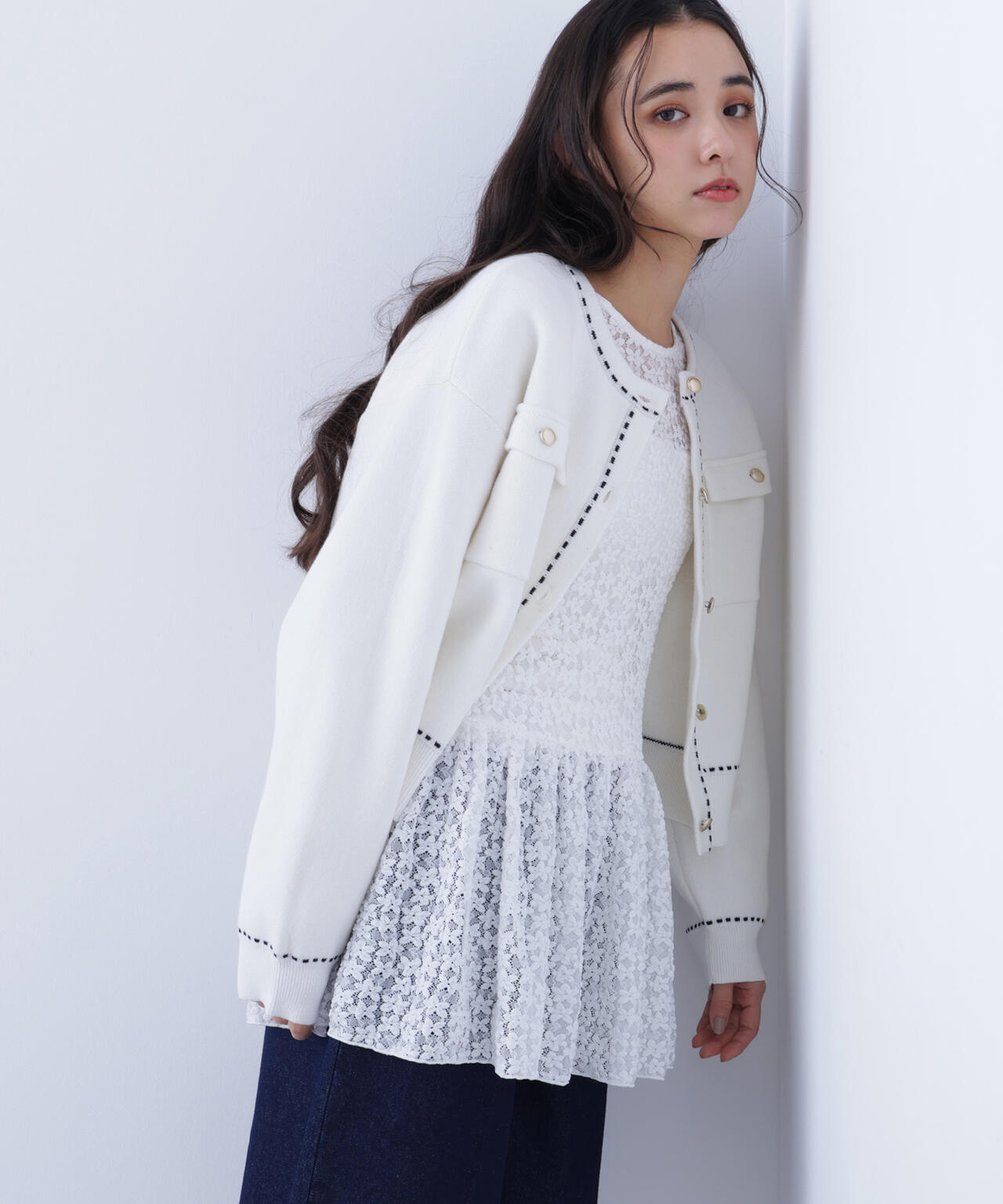 レースペプラムトップス