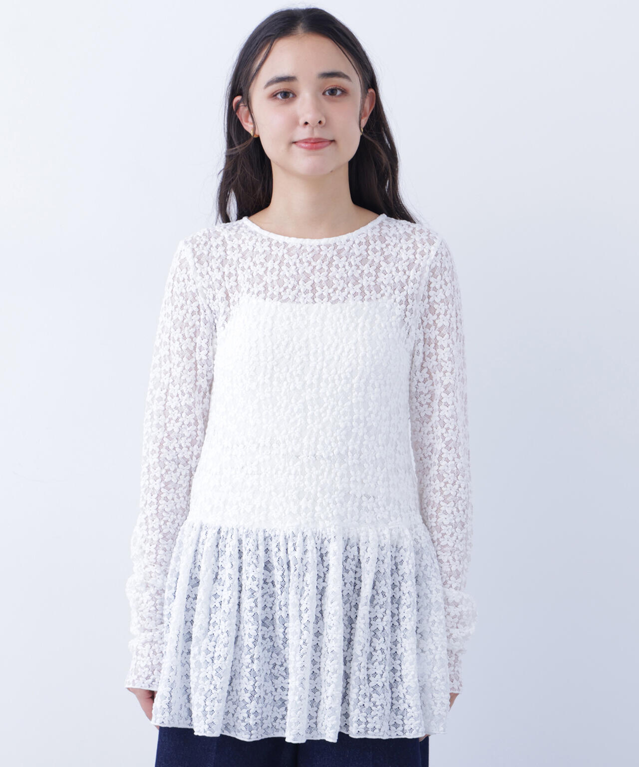 レースペプラムトップス