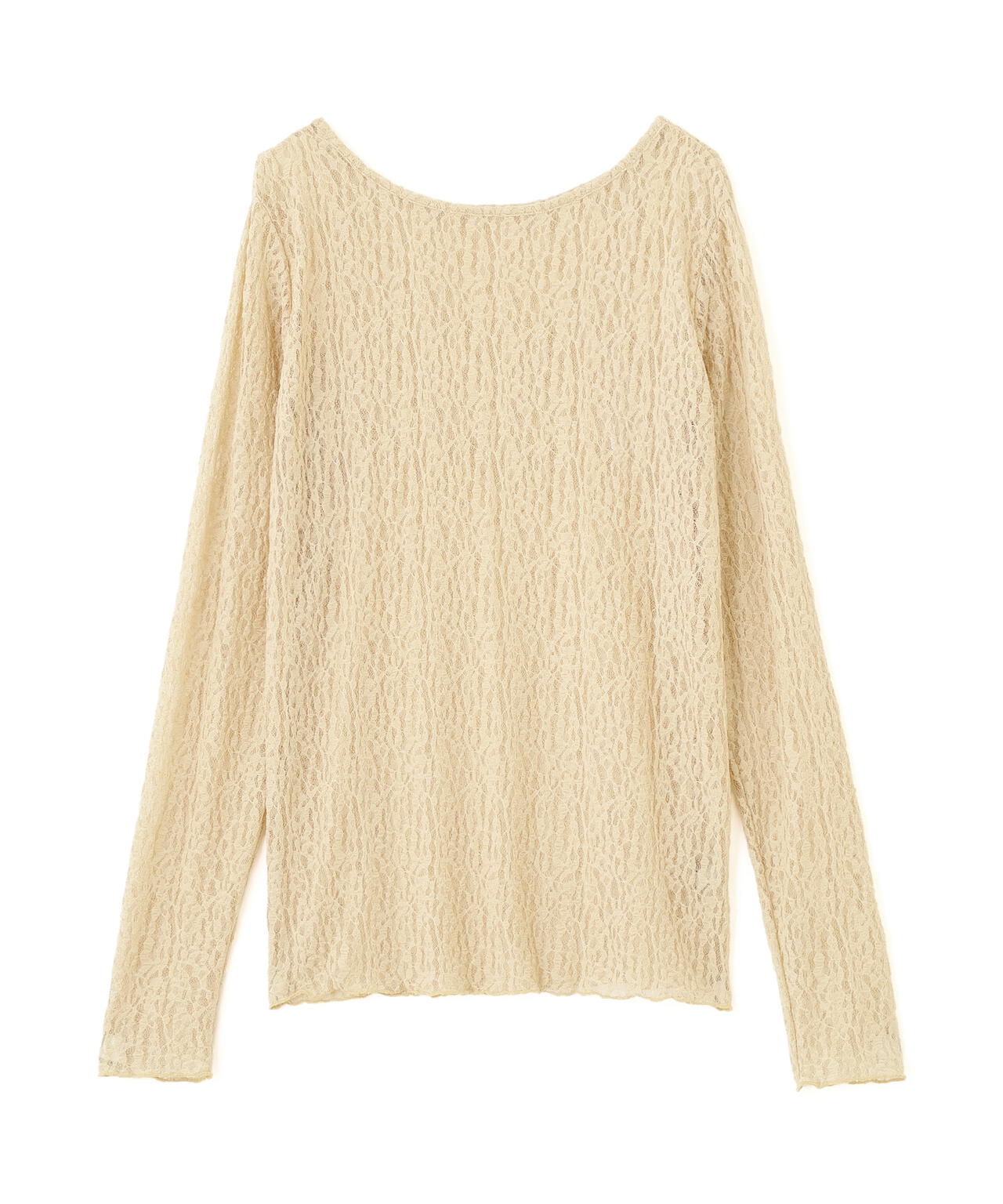 レースカットソー